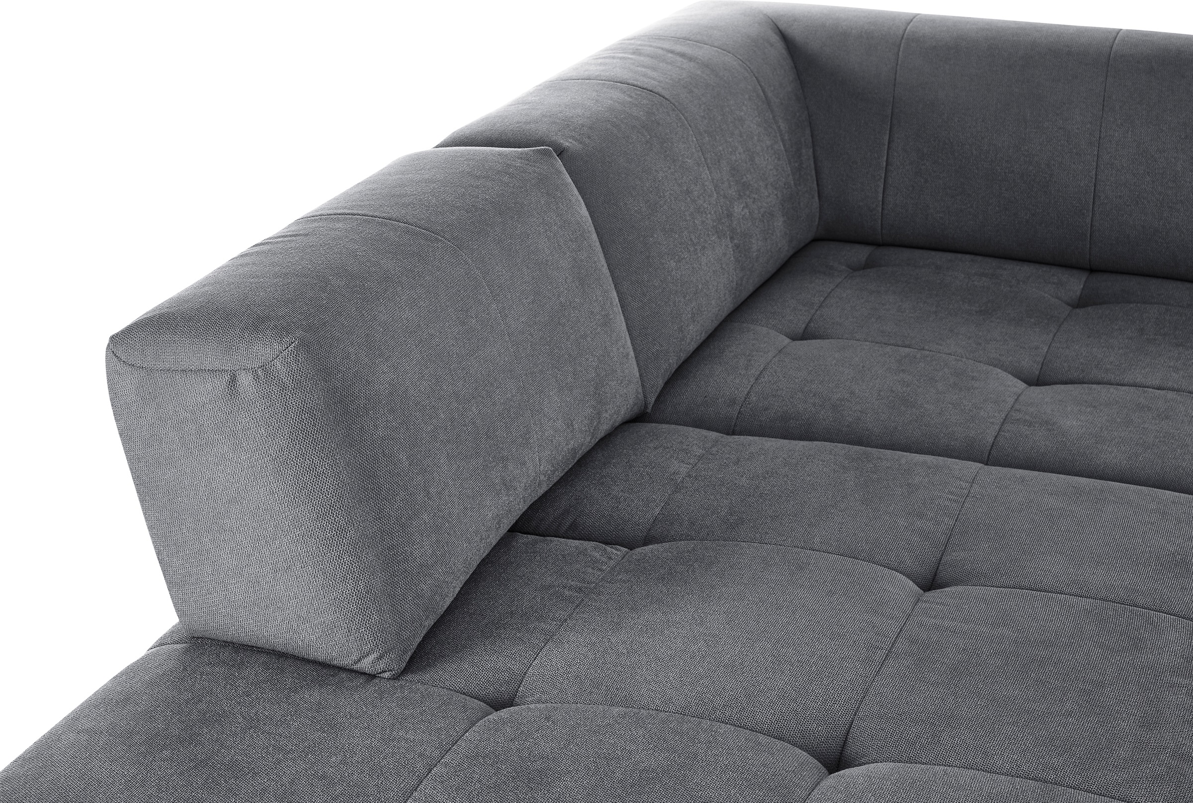 3C Candy Ecksofa »Yoshy Komfortsofa, bequem und modern, hochwertige Verarbeitungsdetails«, Zwei verschiedene Sitztiefen durch verstellbare Rückenlehne, L-Form