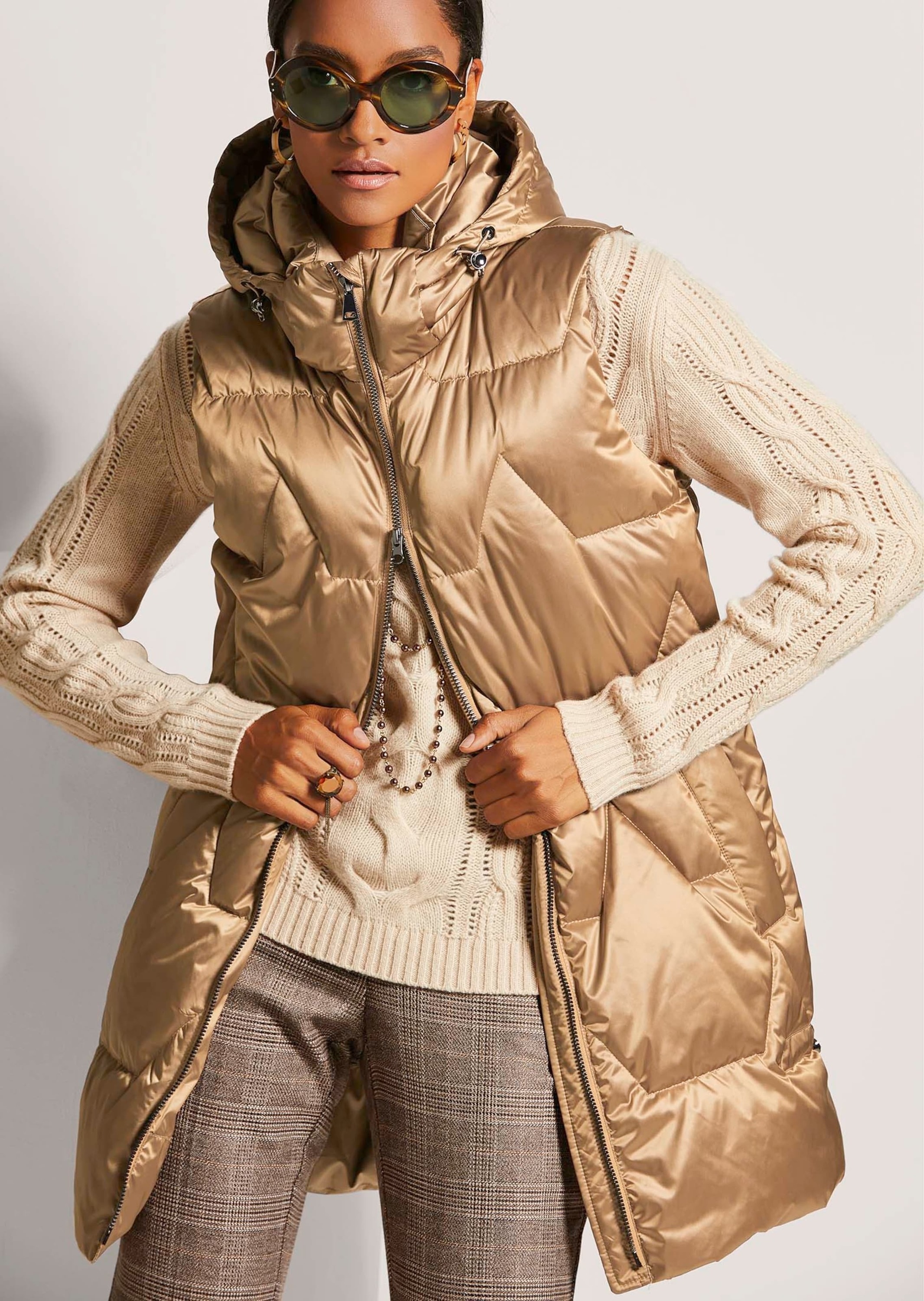 MADELEINE Kurzweste »Steppweste Winterwarm wattierte Longweste«