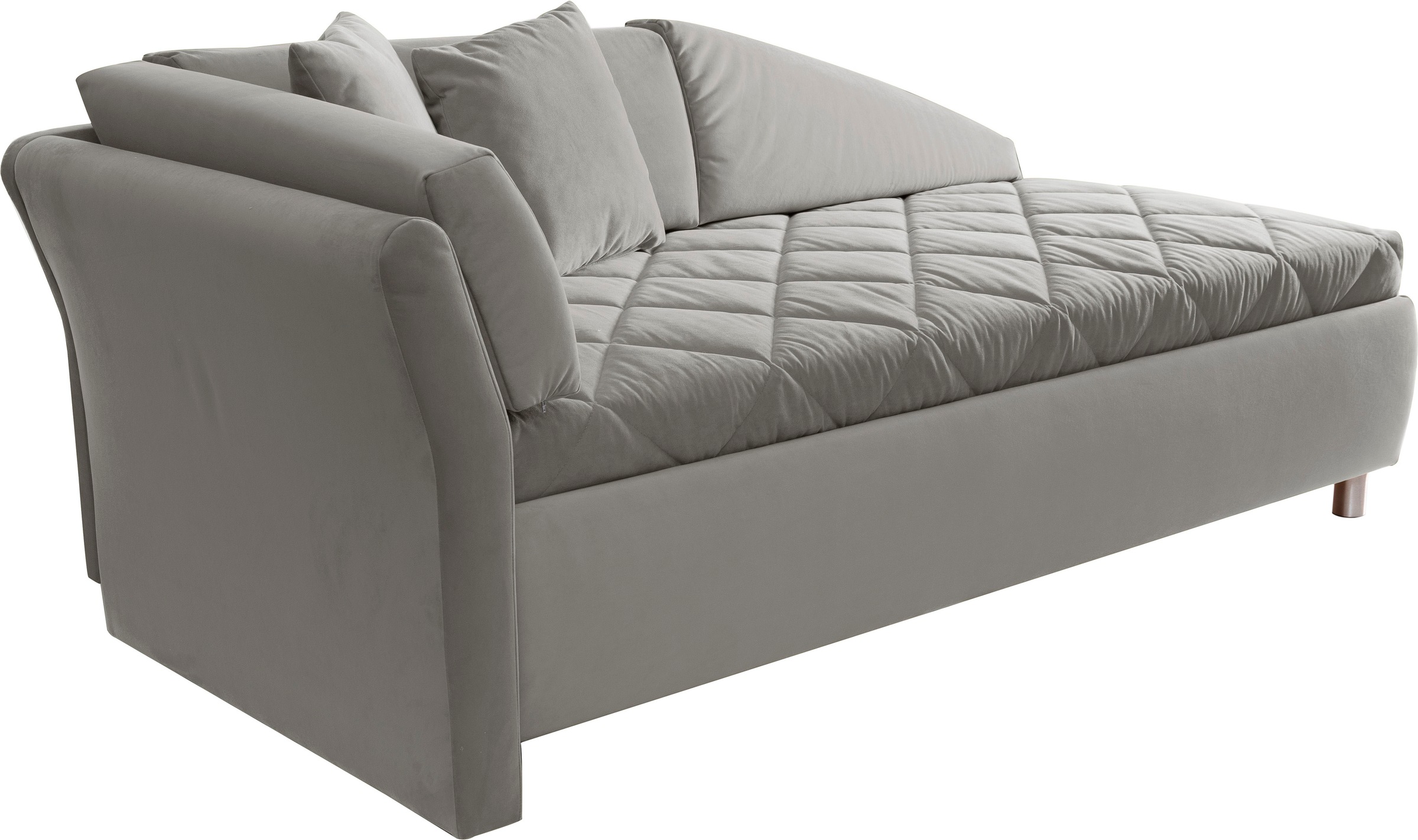alina Schlafsofa »Lindsay«, Bettkasten, Zierkissen-Set aus: 2 Stk. 40x40cm, 1 Stk. 30x30cm