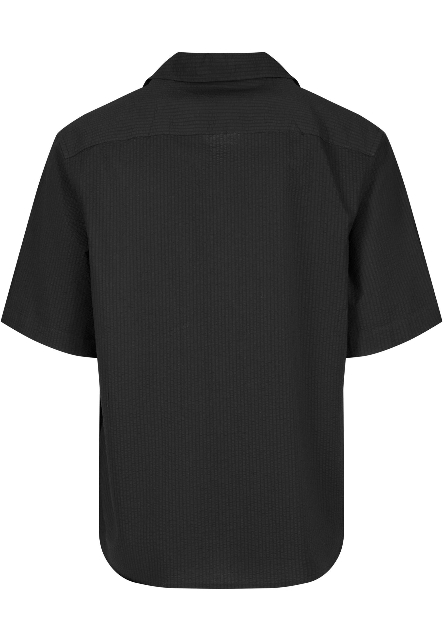 URBAN CLASSICS Langarmhemd »Urban Classics Herren Relaxed Seersucker Short Sleeve Shirt«, (1 tlg.)