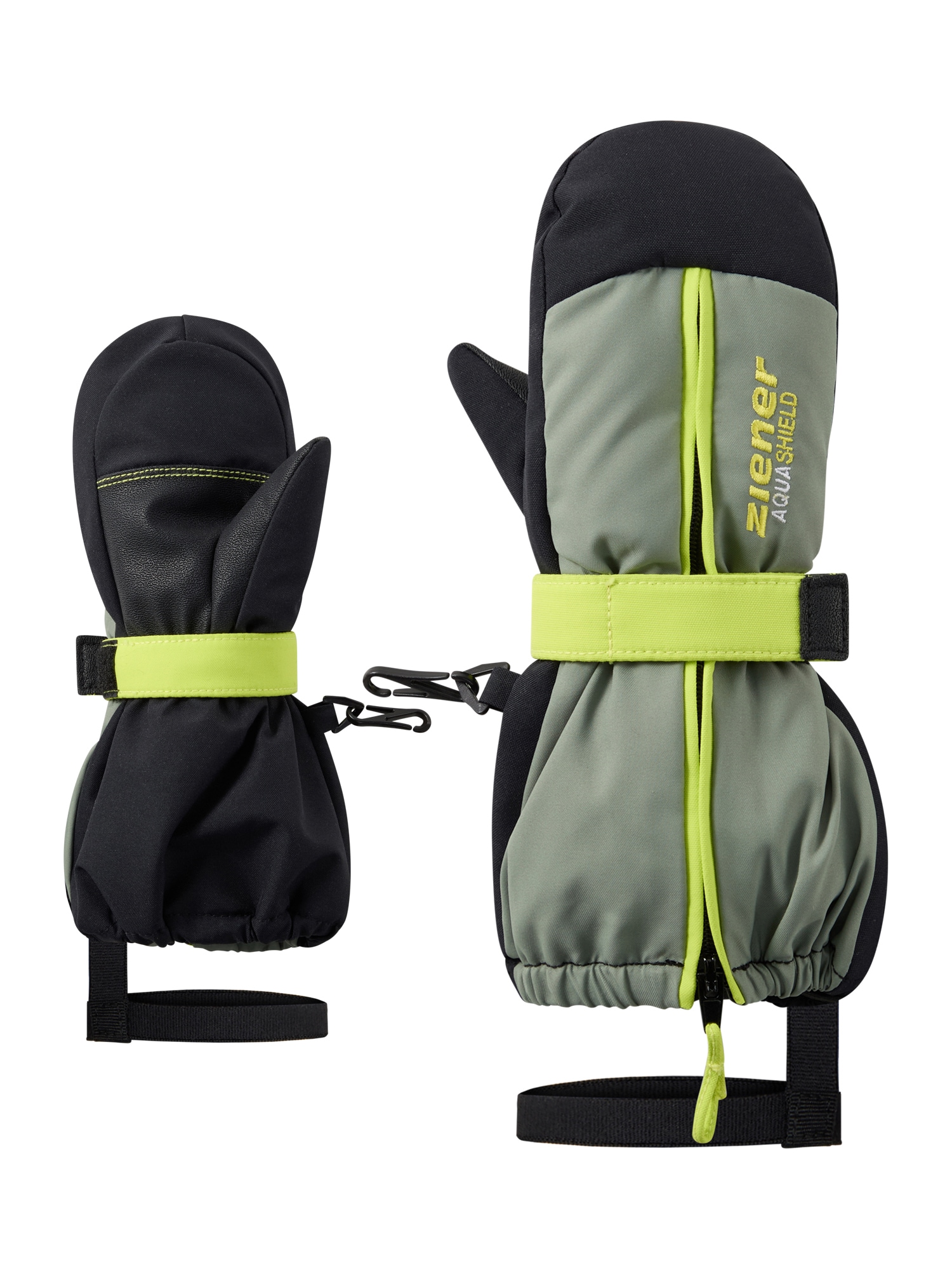 Ziener Fäustlinge "LADINI-Z AQUASHIELD KINDER" warm, wasserdicht, windddicht, atmungsaktiv, lange Stulpe