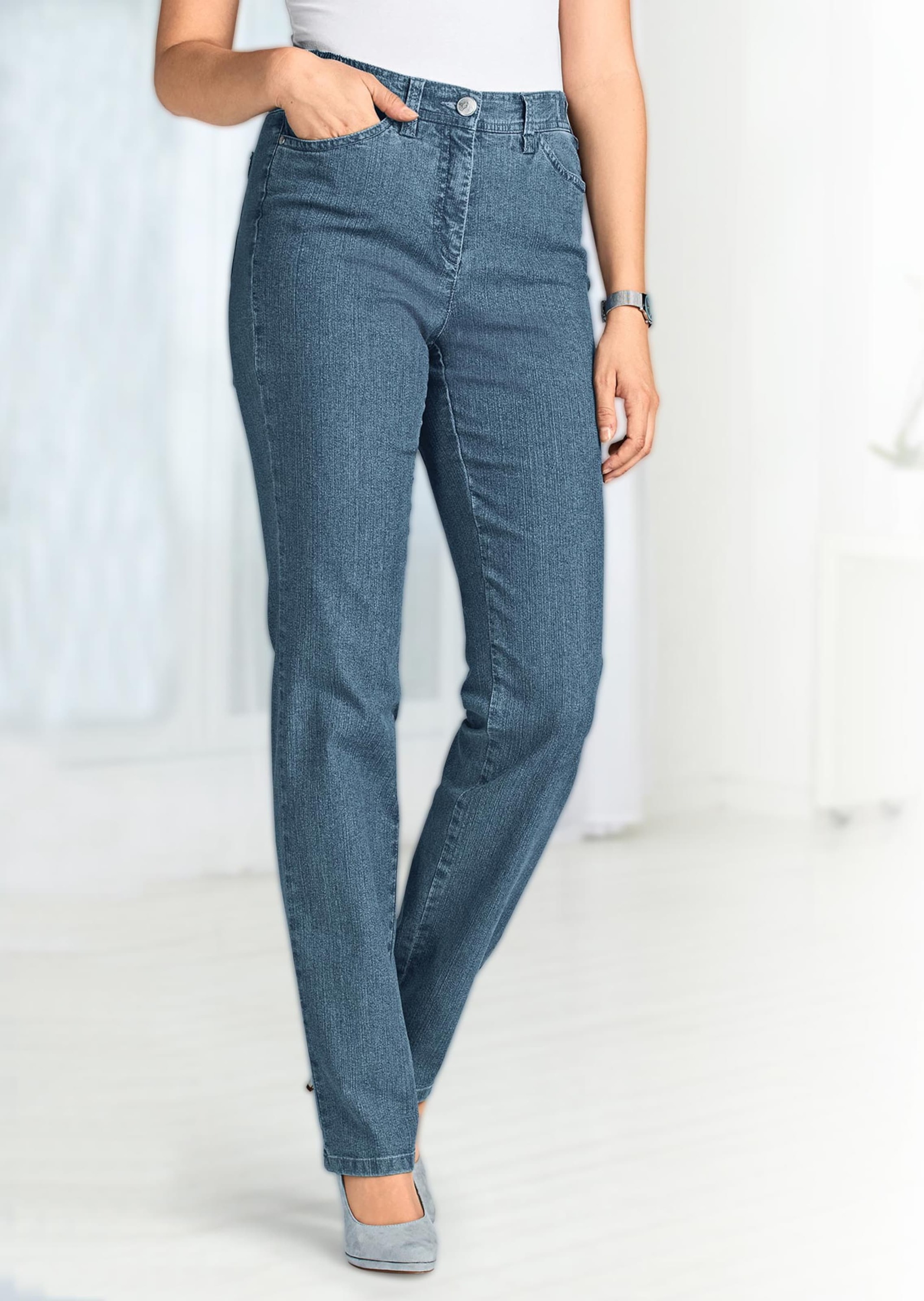 Thumbnail - GOLDNER Regular-fit-Jeans "Klassische Jeanshose ANNA"