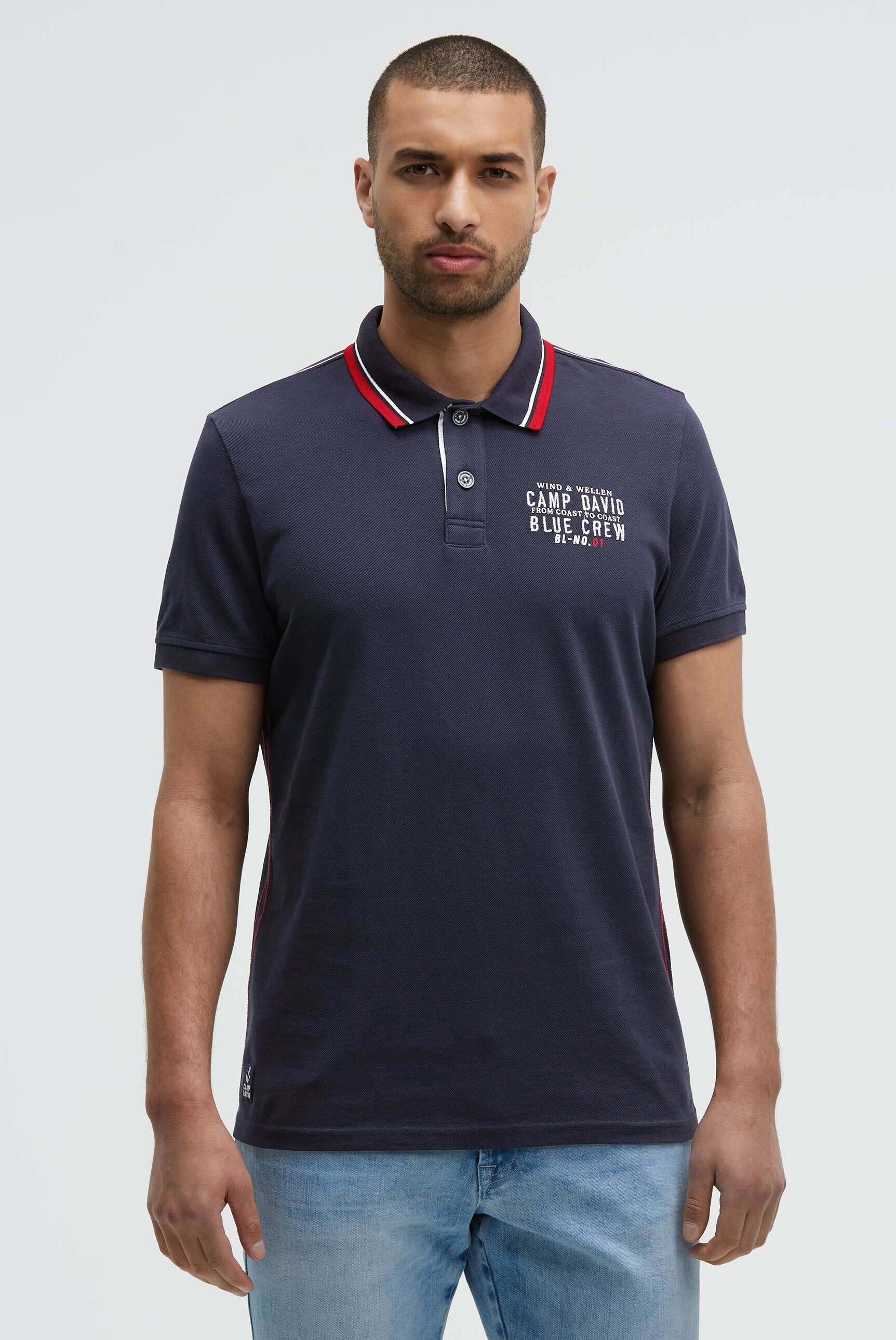 CAMP DAVID Poloshirt aus Baumwolle günstig online kaufen
