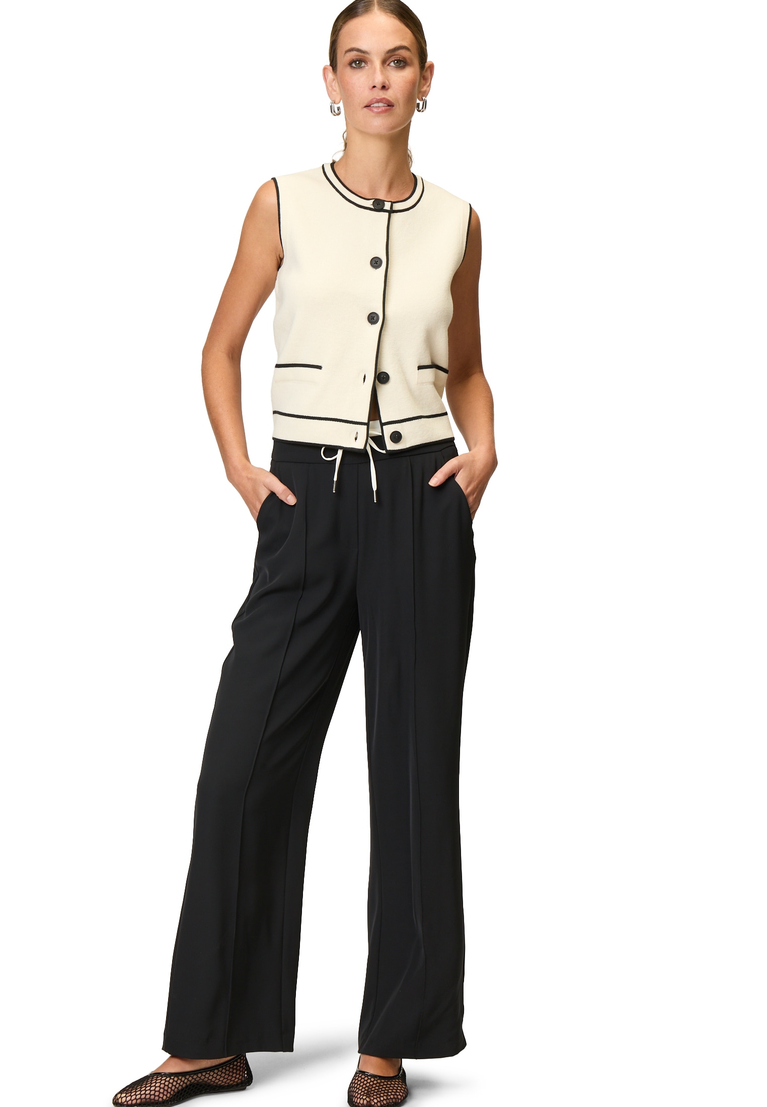Zero Stoffhose »zero Hose mit doppeltem Bund 30 Inch«, weiteres Detail