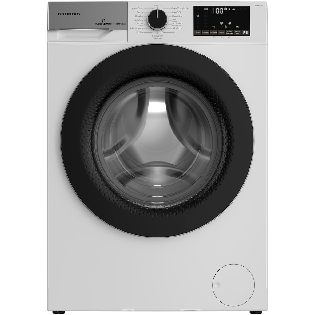 Grundig Waschmaschine »GW5P58410W«, GW5P58410W, 8 kg, 1400 U/min