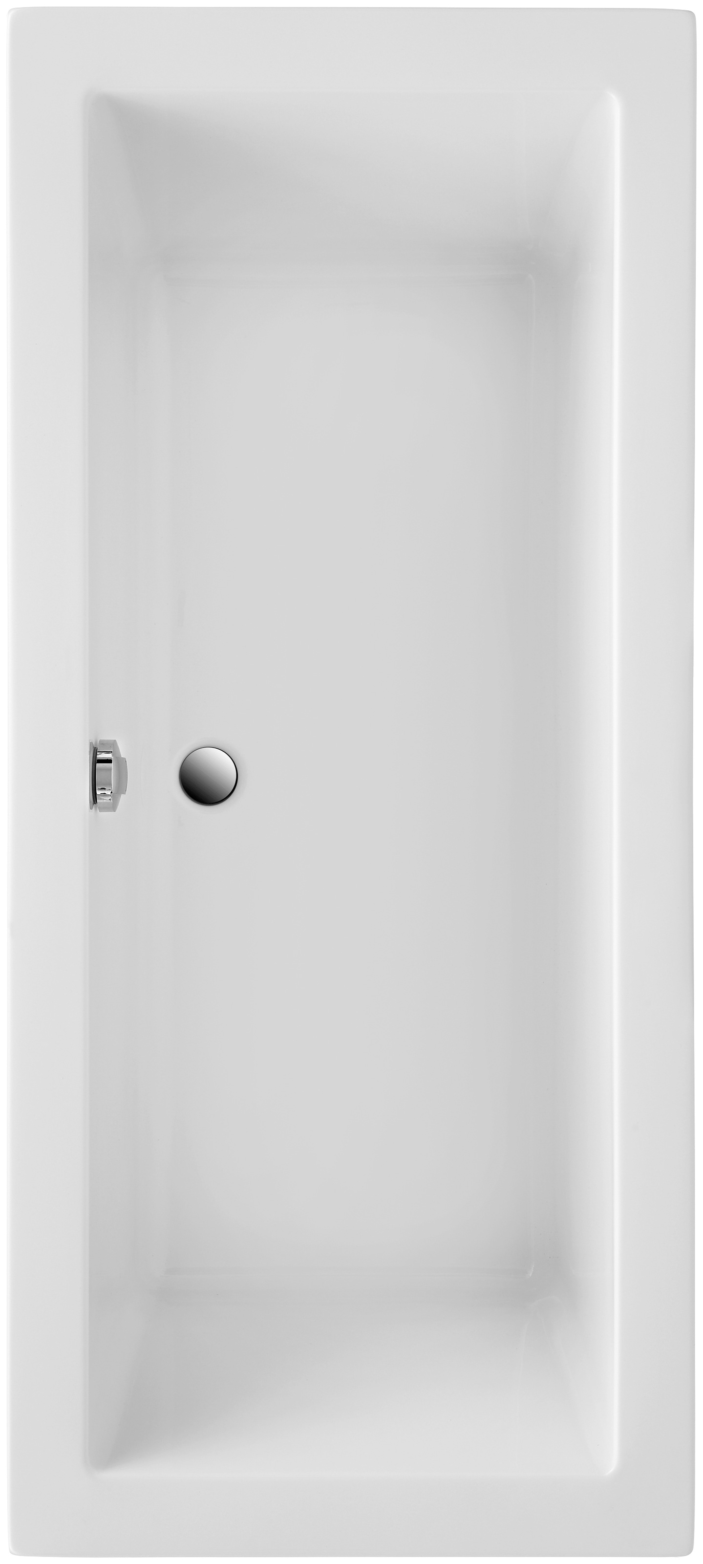 OTTOFOND Badewanne »Cubic«, (Komplett-Set, 3 tlg.), mit Fußgestell und Ablaufgarnitur
