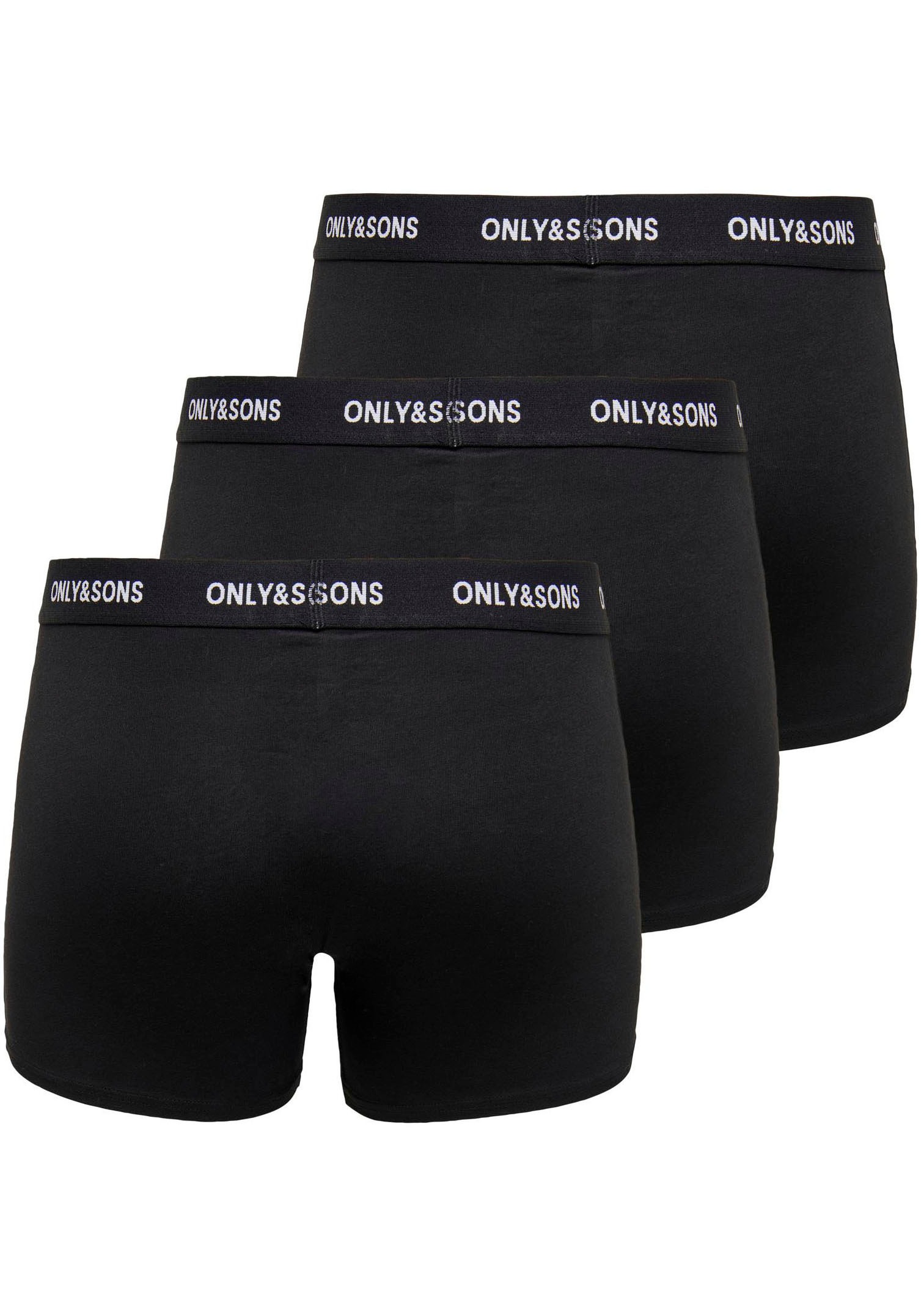 ONLY & SONS Trunk "ONSFITZ SOLID BLACK TRUNK 3PACK3854 NOOS" Packung, 3 Stk günstig online kaufen