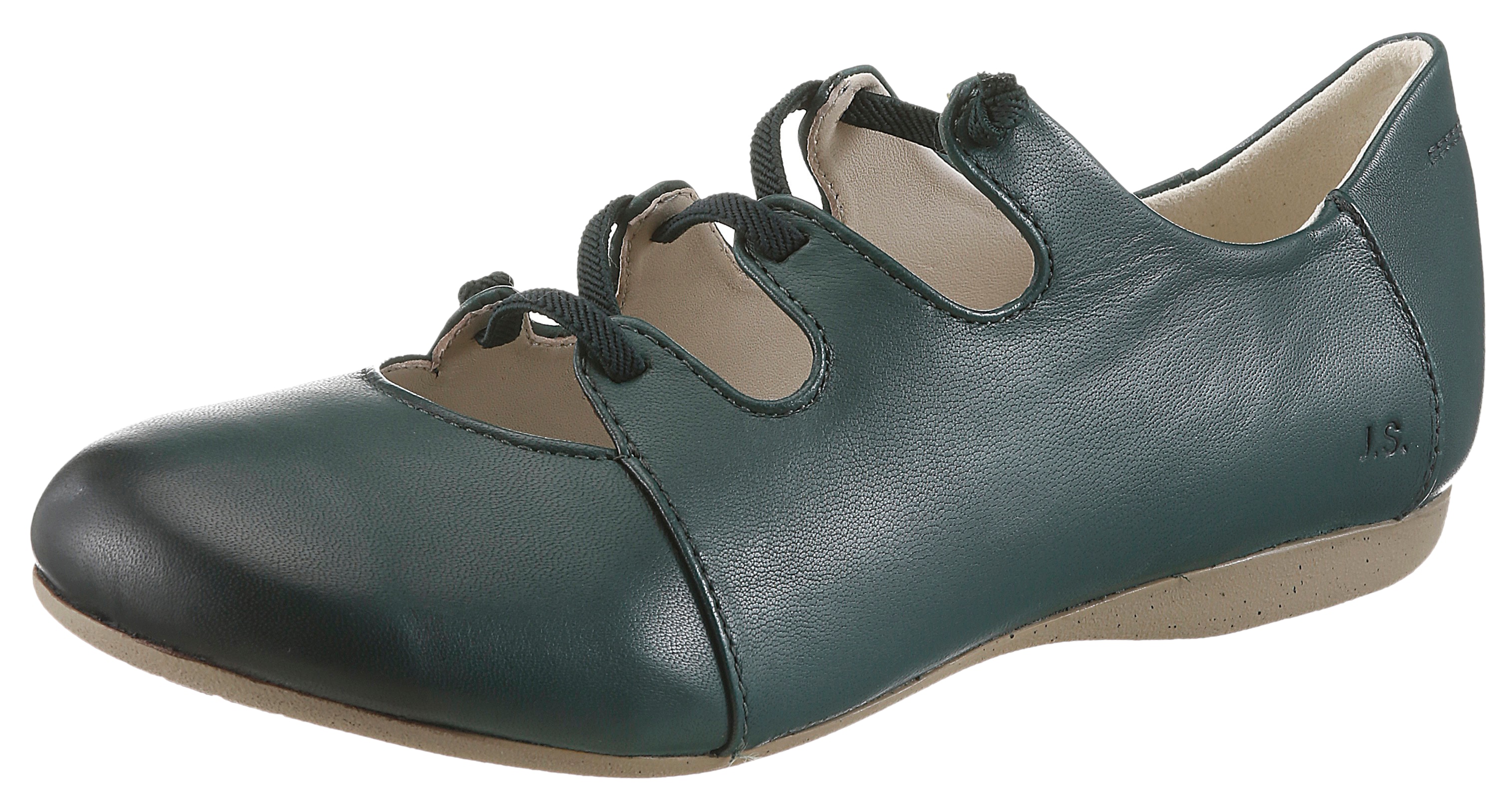 Josef Seibel Riemchenballerina "Fiona 04" Slipper, Komfortschuh mit raffiniertem Gummizug, Weite G (=weit)