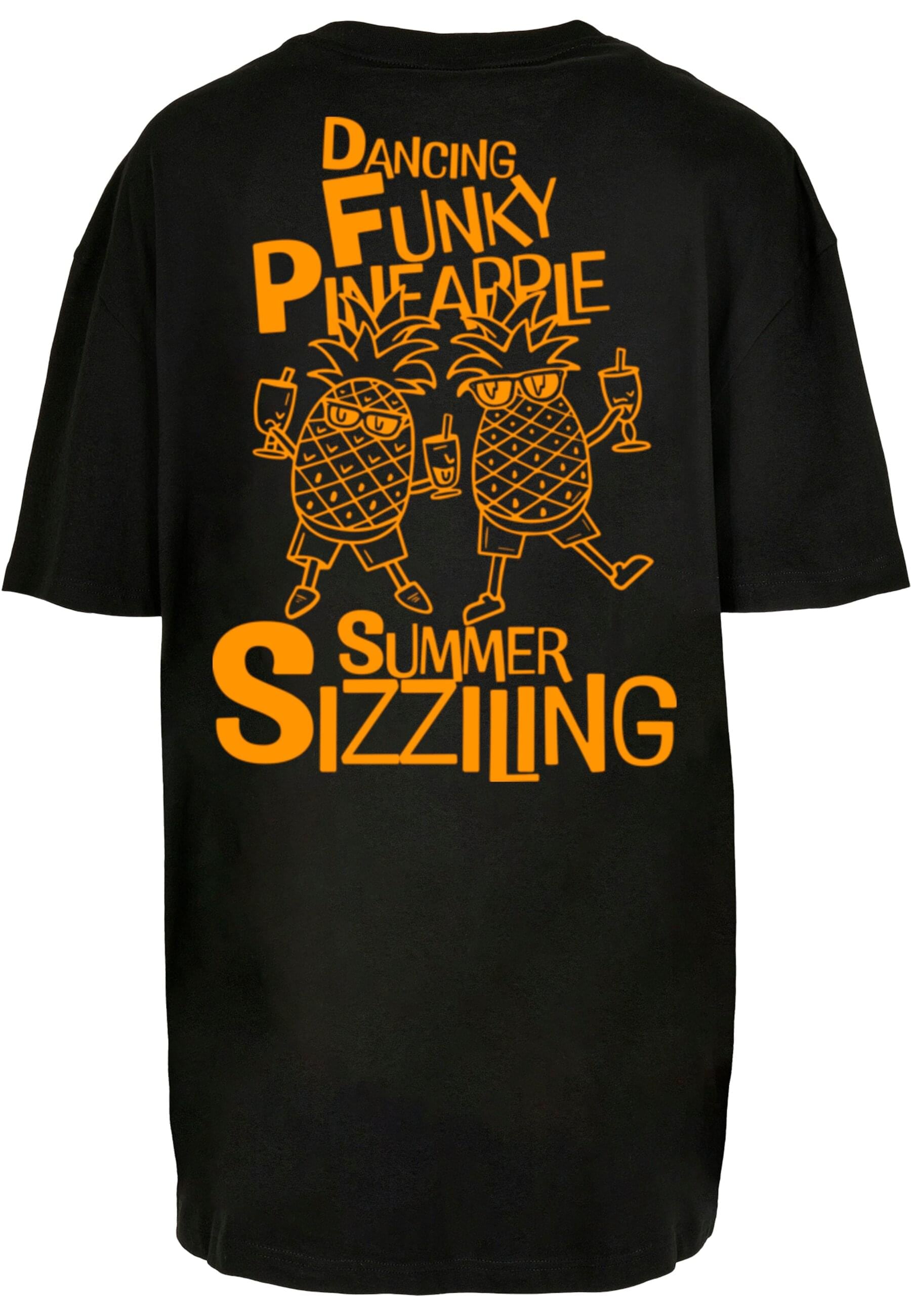 Merchcode T-Shirt »Merchcode Ladies Funky Pineapple Oversized Tee«, (1 tlg.)