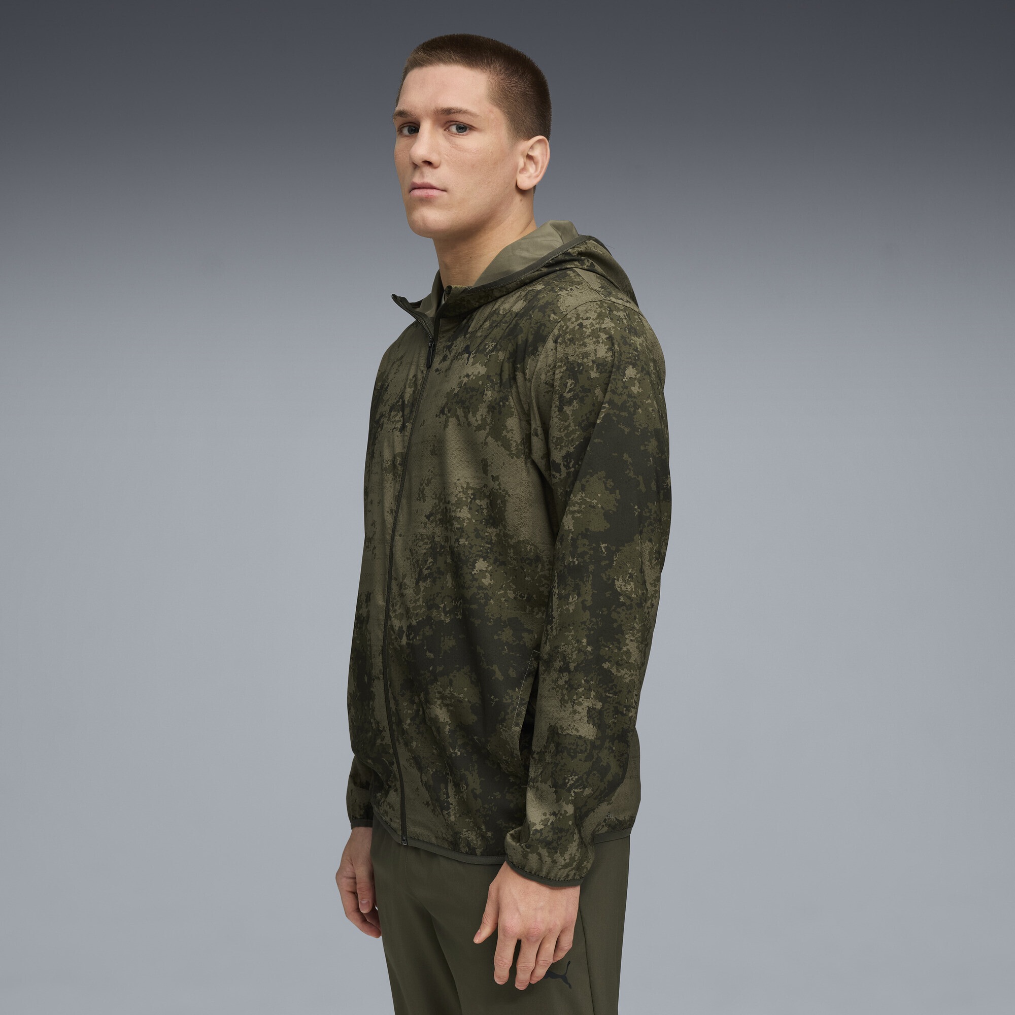 PUMA Trainingsjacke »TAD ESSENTIALS AOP Gewebte Jacke Herren«