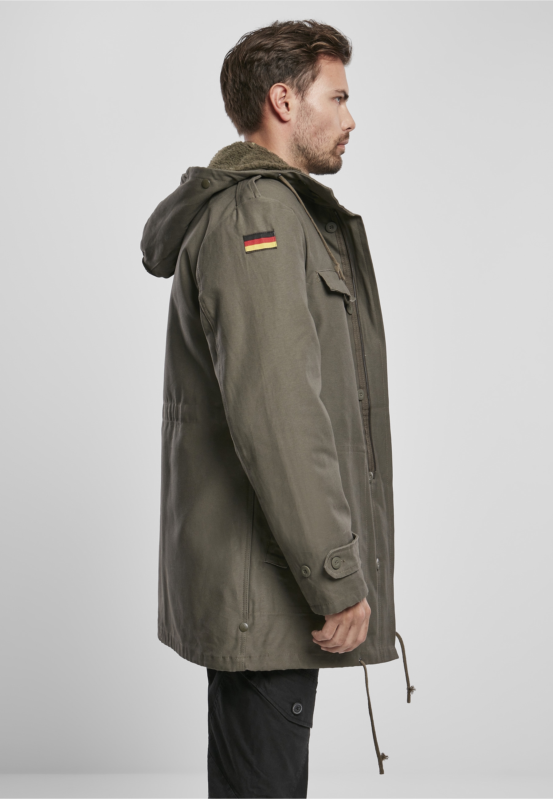 Brandit Allwetterjacke »Brandit Herren BW Flag Parka« 1 Stk. tlg. mit Kapuze