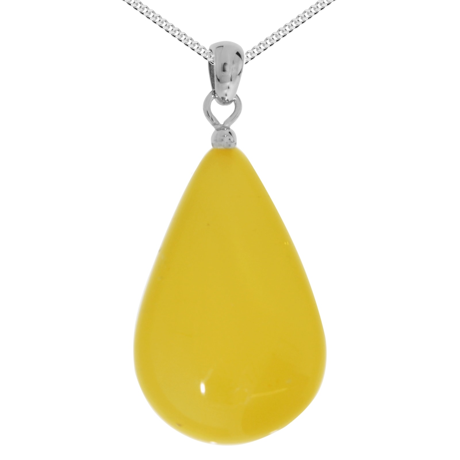 Kette mit Anhänger OSTSEE-SCHMUCK "- Tropfen ca. 30 mm lang - Silber 925/000 - Bernstein" Gr. 42, silber (silber 925, silberfarben, weiß), Schmuck_Sets, Damen, 42, Silber 925 (Sterlingsilber) 4