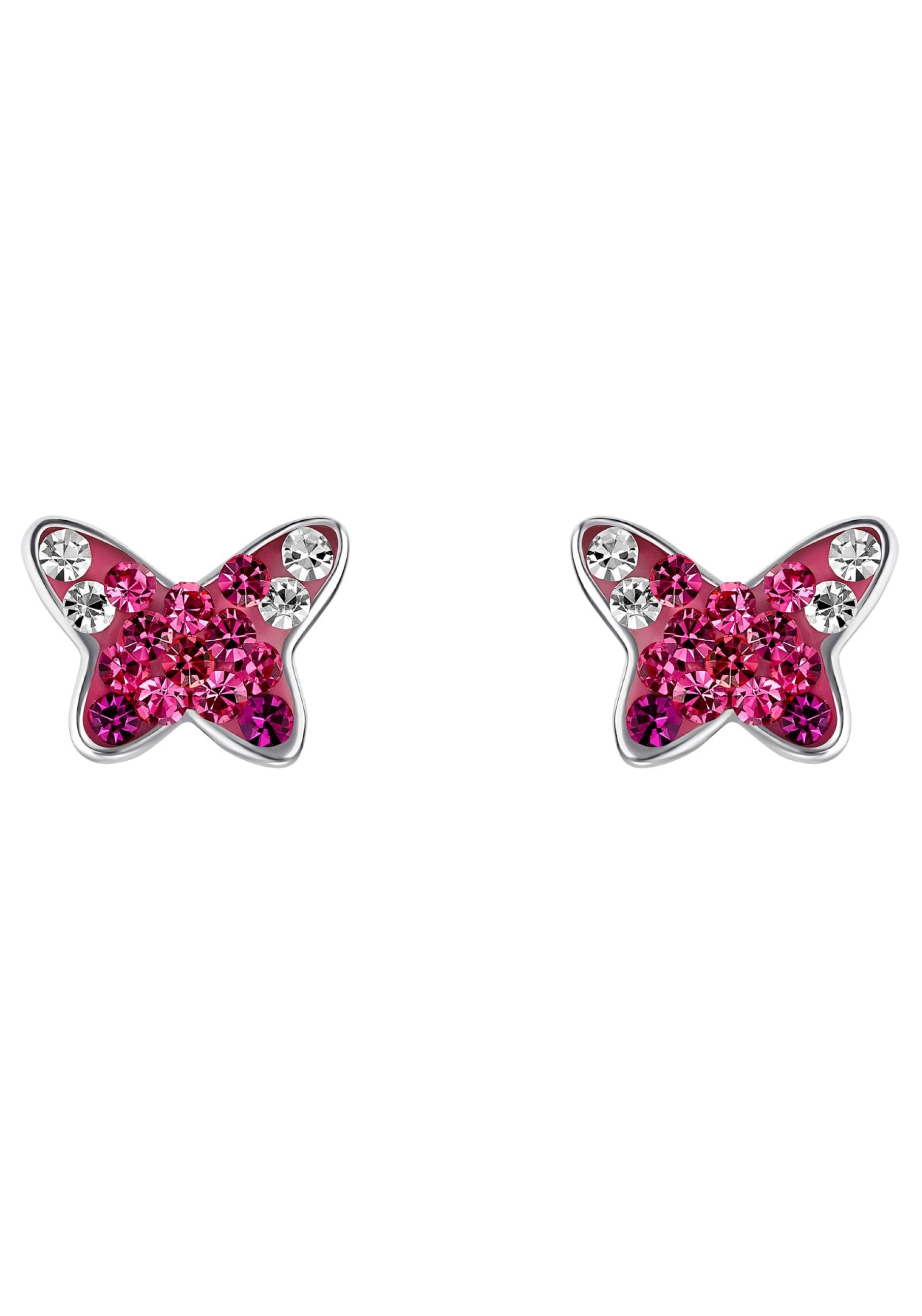 Prinzessin Lillifee Paar Ohrstecker »Schmetterling, 2034006«, mit Preciosa Crystal