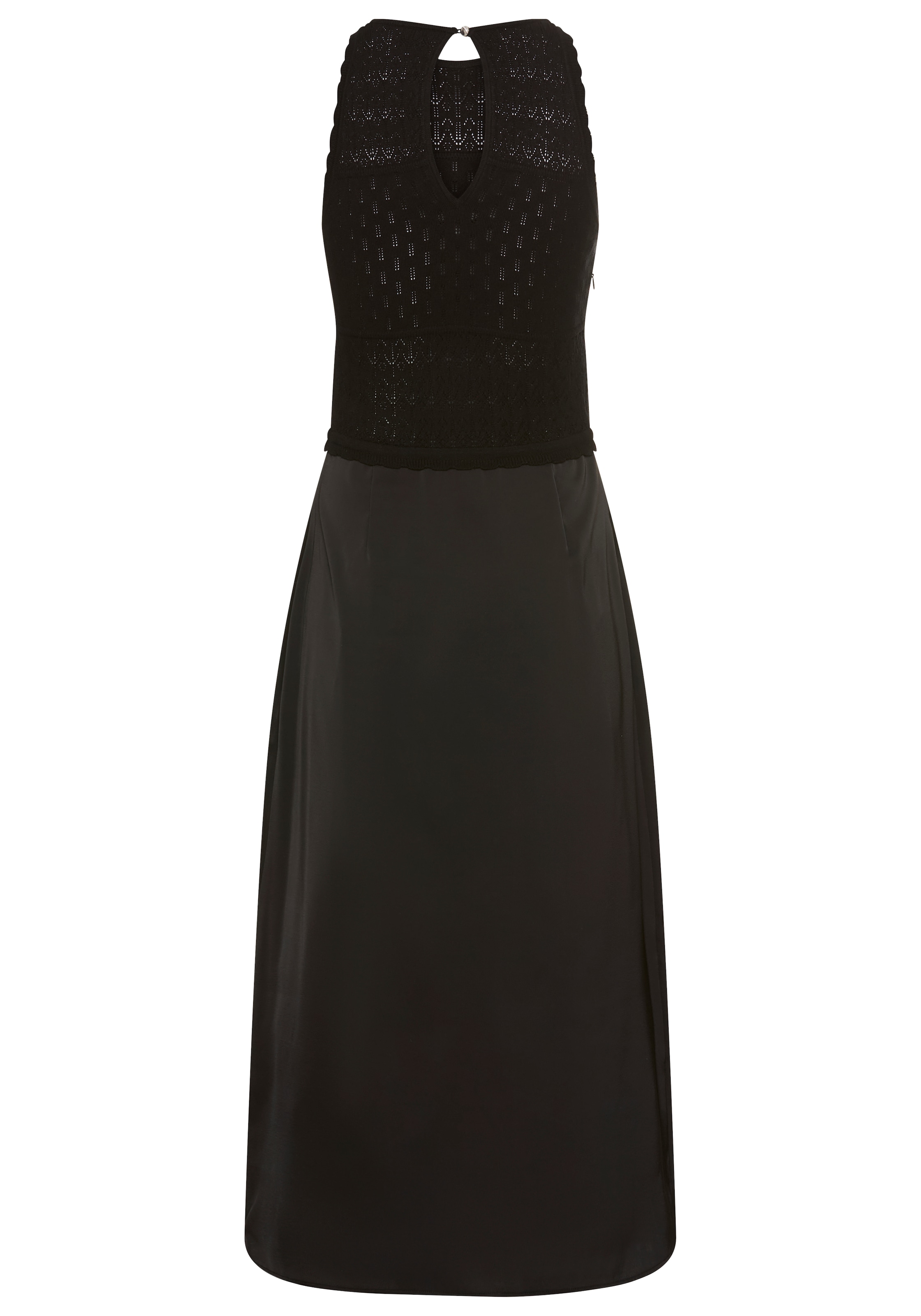BOSS ORANGE Strickkleid »Fawrence Premium Damenmode«, Midi-Länge, im Materialmix
