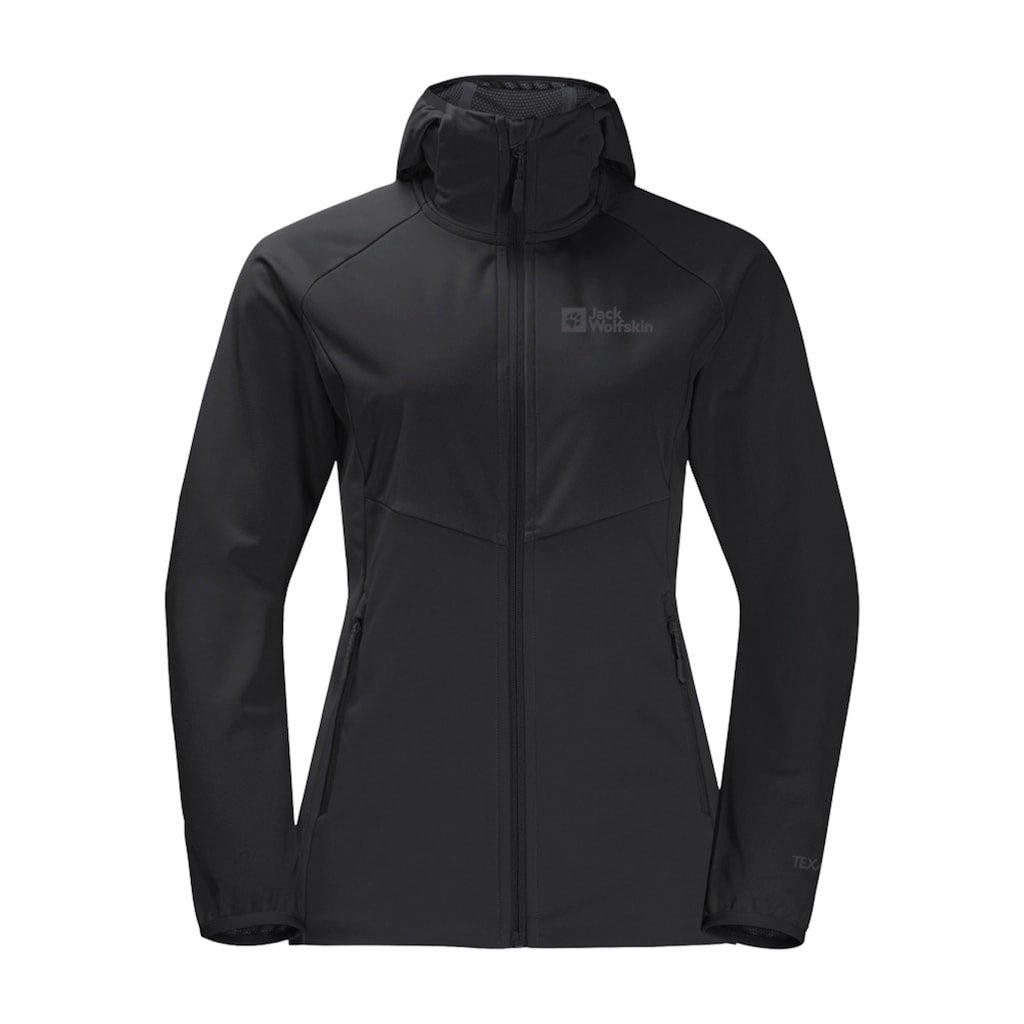 Jack Wolfskin Softshelljacke »GO HIKE SOFTSHELL W«, mit Kapuze