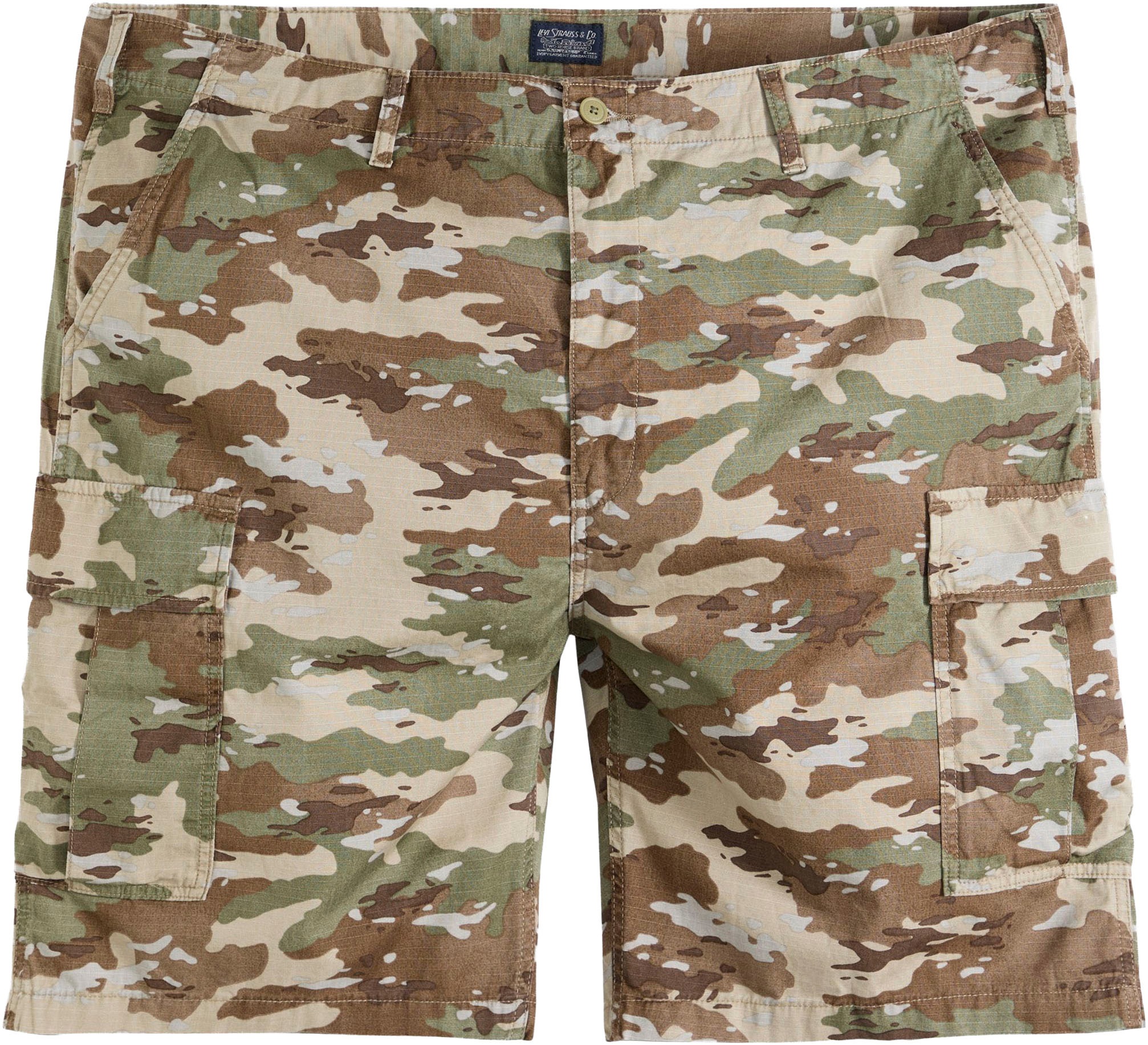 Cargoshorts LEVI'S PLUS, Herren, Gr. 48, N-Gr, ombre camo soft camo rpstp print, Web, Obermaterial: 100% Baumwolle, bequem knielang, Hosen, Sommerhose 2