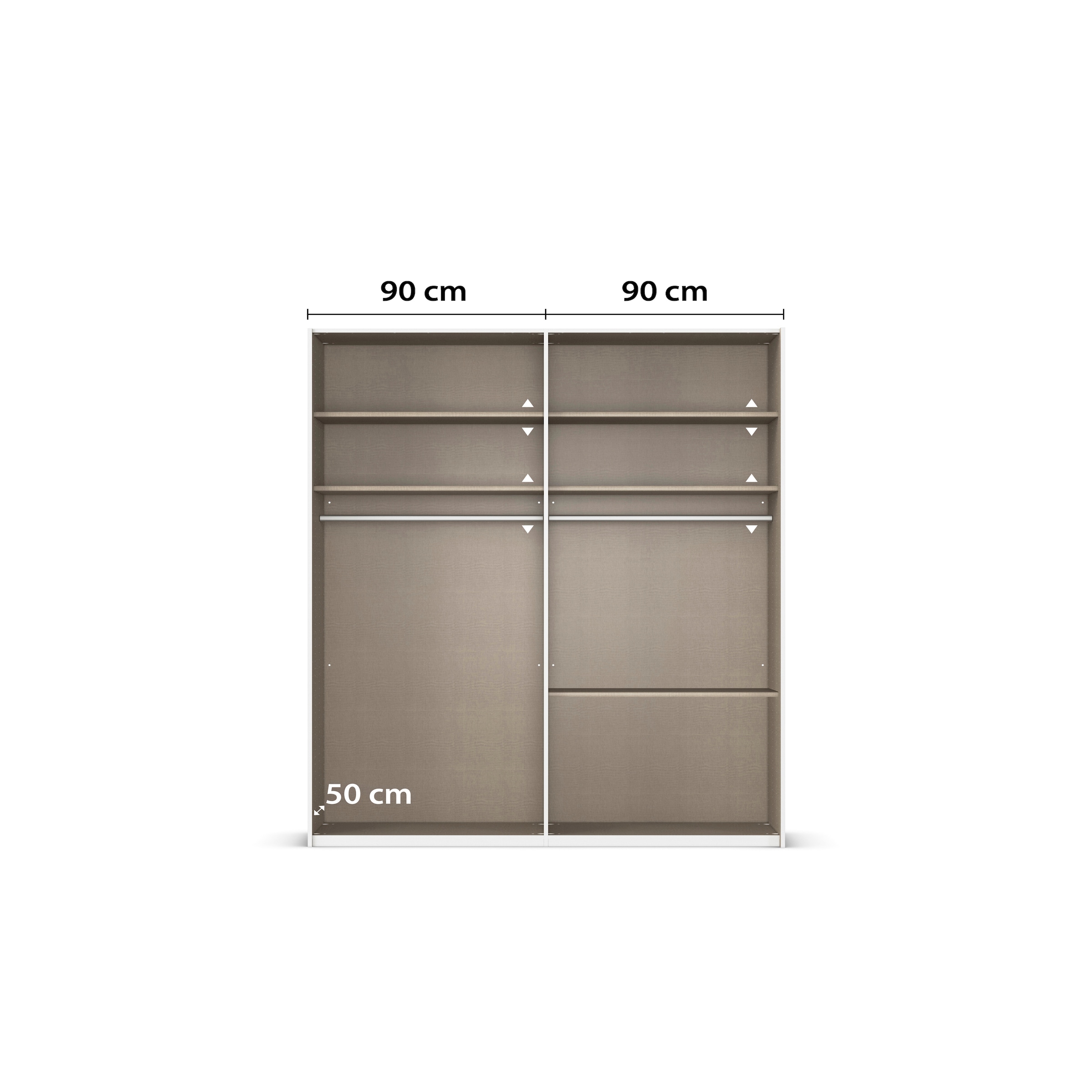 rauch Kleiderschrank »Marlene«, (in 3 verschiedenen Ausstattungen BASIC/CLASSIC/PREMIUM), in 3 Breiten 91/136/181 cm im Landhaus-Stil MADE IN GERMANY