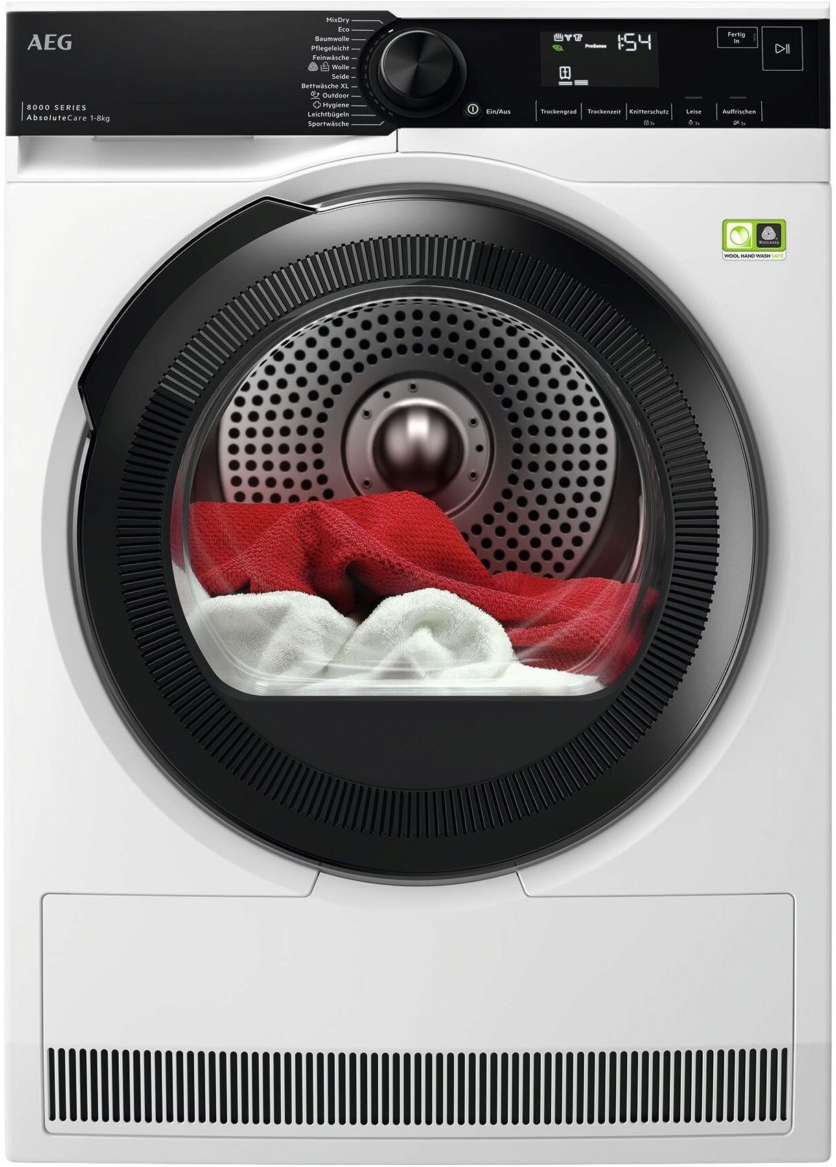 Aeg Wärmepumpentrockner 8Kg, Testsieger Der Stiftung Warentest 2025, Neue Energiekl. B, Serie 8000 Absolutecare Wolle- & Seidetrocknung, Mengenautomatik, Knitterschutz, Reversierautomatik, Tr8t75780 - Image 5
