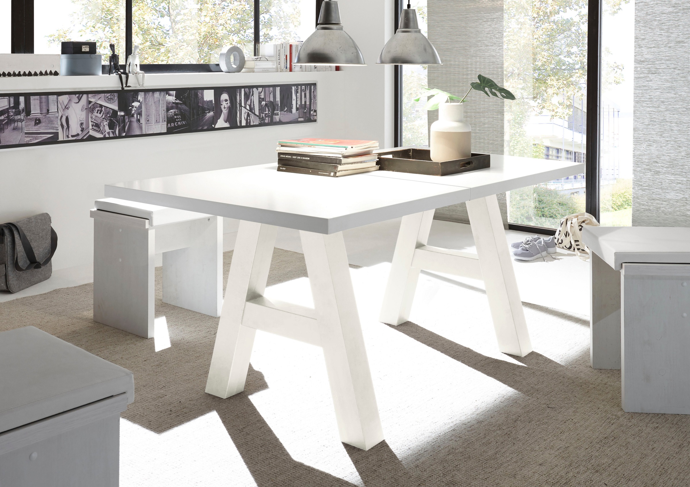 Mäusbacher Esstisch "Mister TOPSELLER", mit Auszug (160-210 cm), Gestell in günstig online kaufen
