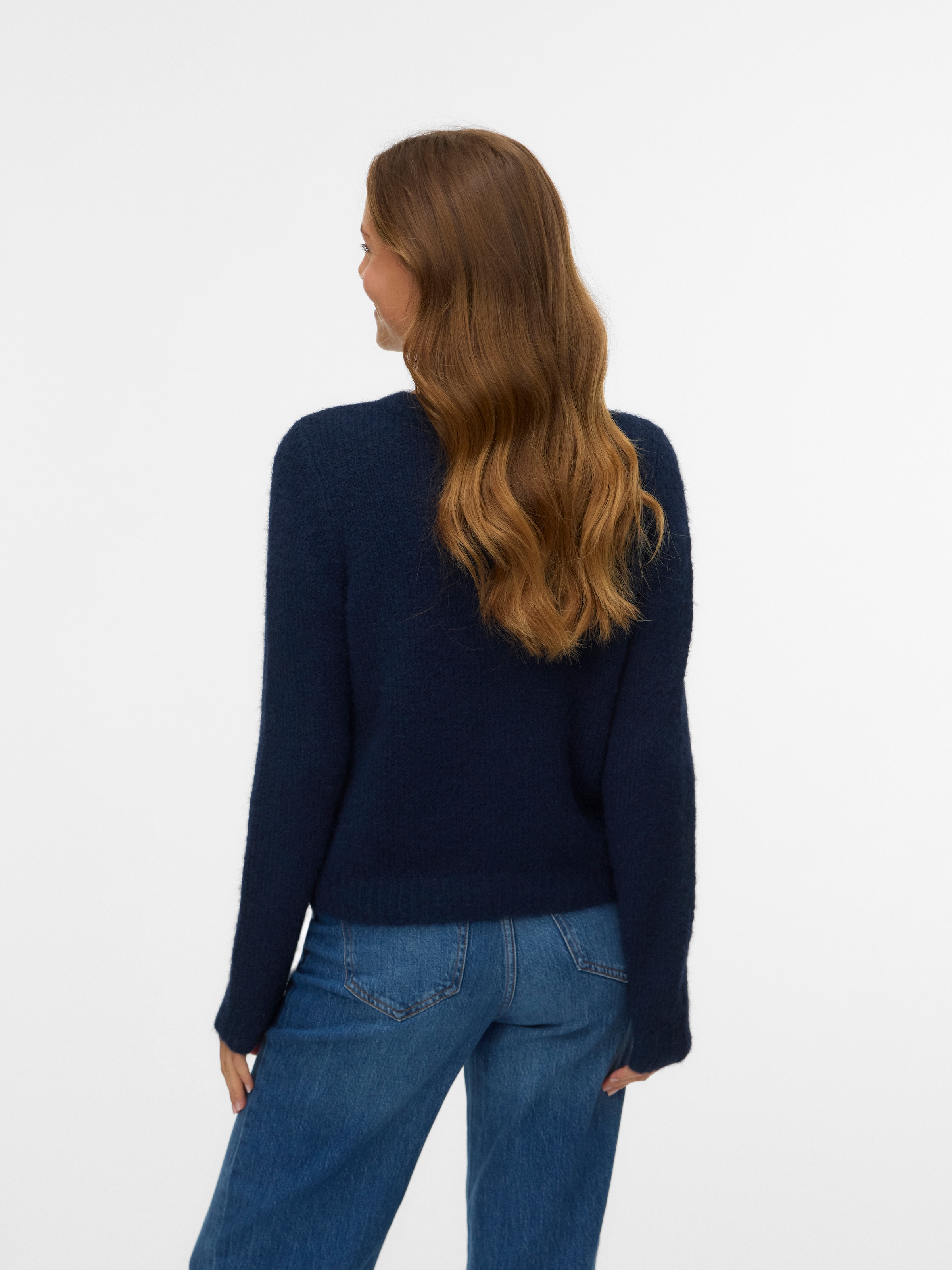 Vero Moda Strickjacke »VMNOVAH LS O-NECK BUTTON CARDI GA NOOS«