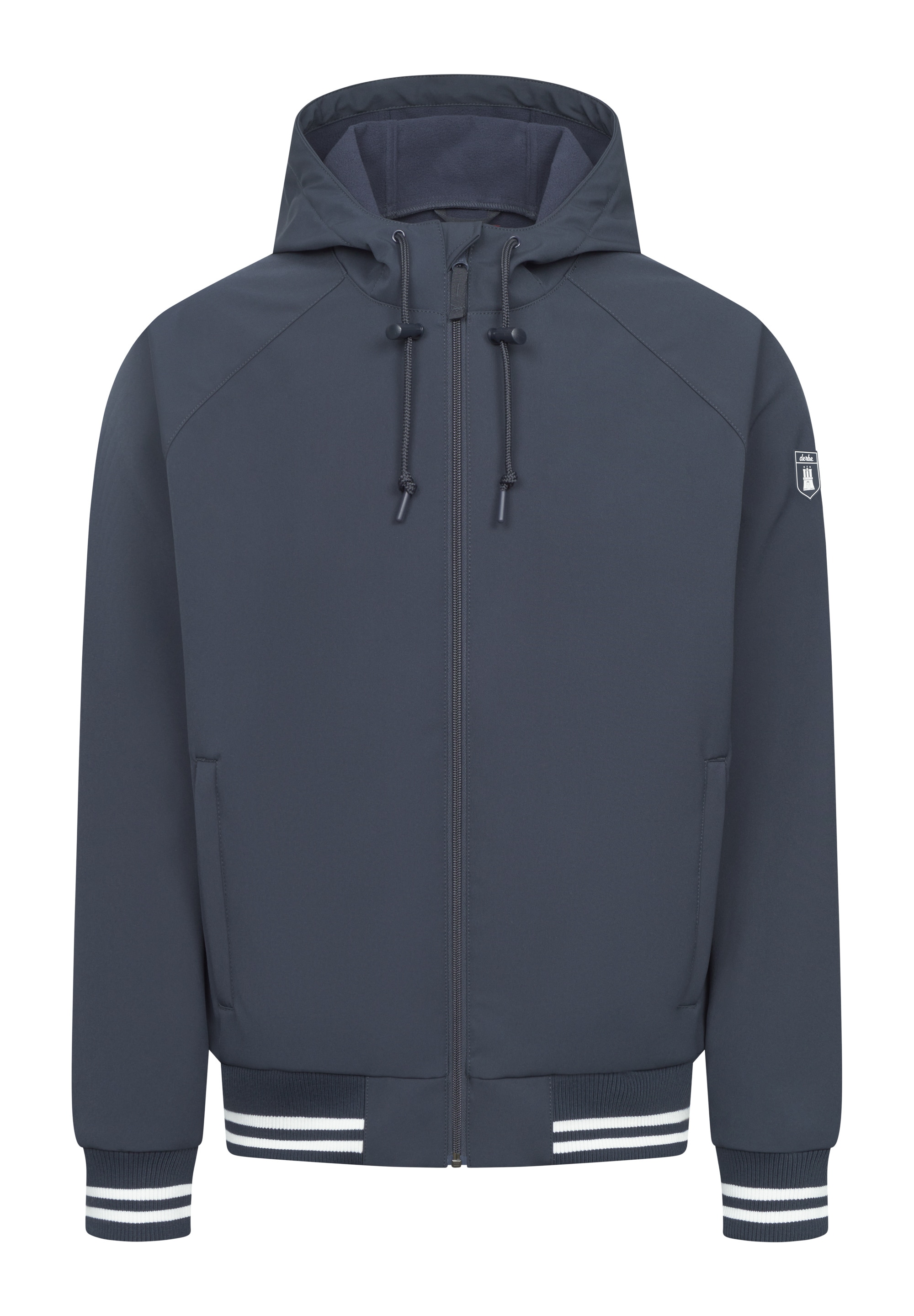 Derbe Softshelljacke »Helgoby«, mit Kapuze, wasserabweisend, winddicht, Kapuze