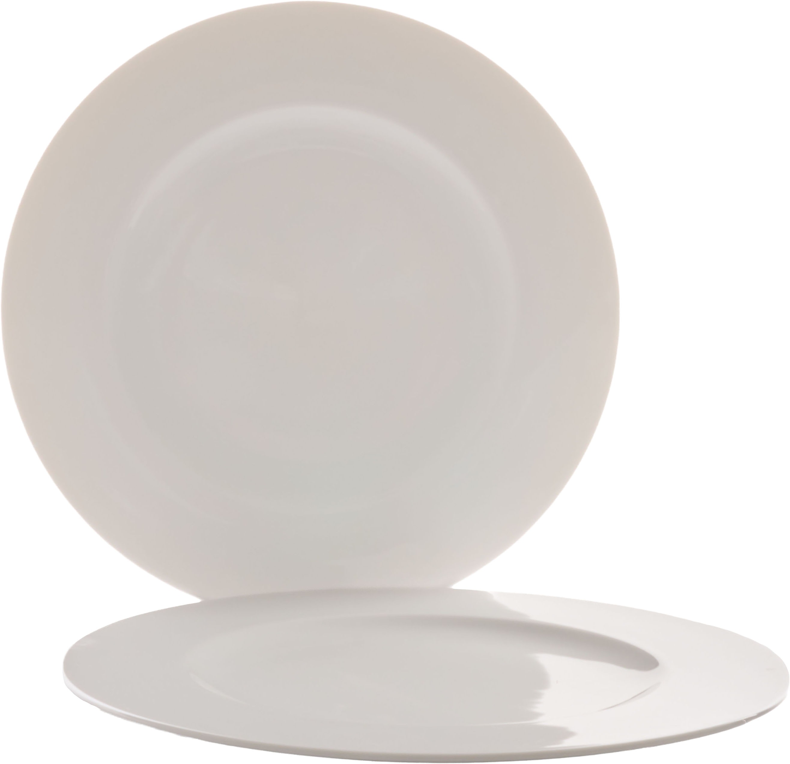 RETSCH ARZBERG Servierplatte "Platzteller HEIKE WEISS 32 cm, Set 2-teilig, rund, Porzellan", Ø 32cm, weiß, Servierplatten, vielfältig einsetzbar als