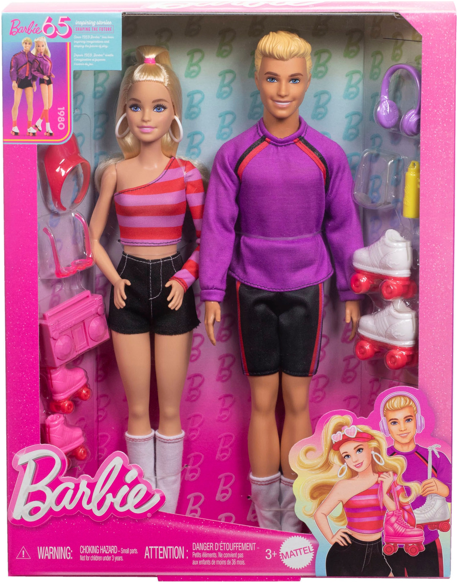 Barbie Anziehpuppe »Fashionistas 65-jähriges Jubliäum, Thema Rollschuhe«