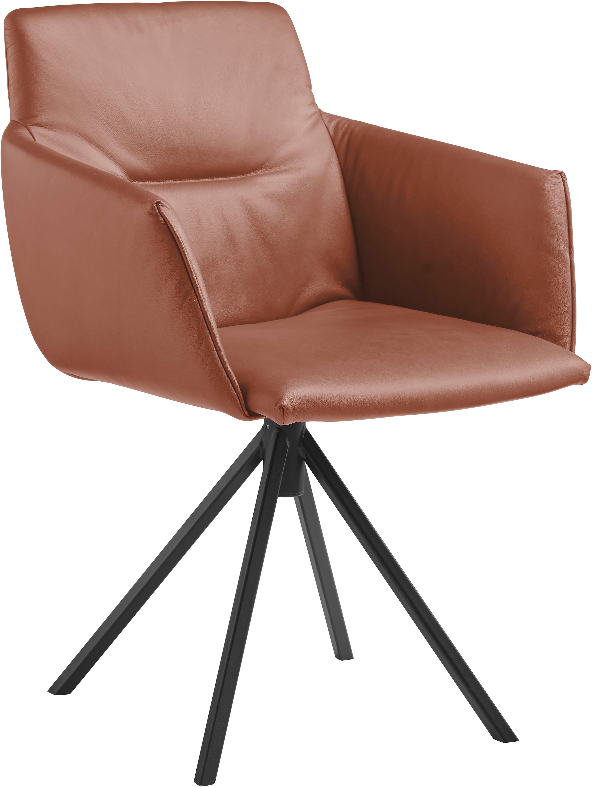 Musterring Polsterstuhl "JustB SP500" () 1 Stk.mit Armlehne, wahlweise mit Drehfunktion, Stativgestell in schwarz