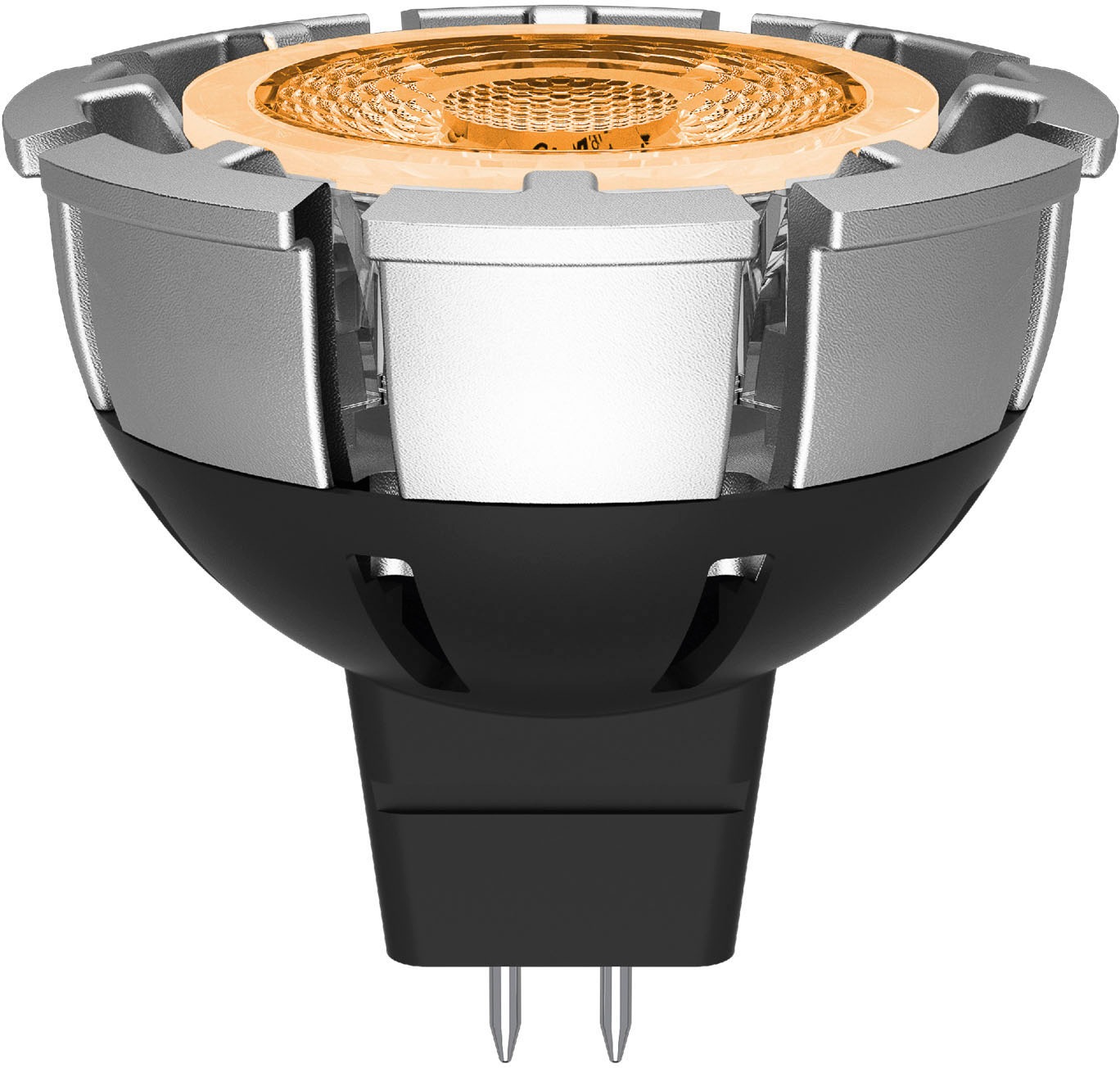 SEGULA LED-Leuchtmittel "LED Reflektor MR16 Ambiente Diming", L:49cm Ø:5cm, silber, Leuchtmittel, LED Reflektor GU5.3 (MR16), Ambiente Diming,