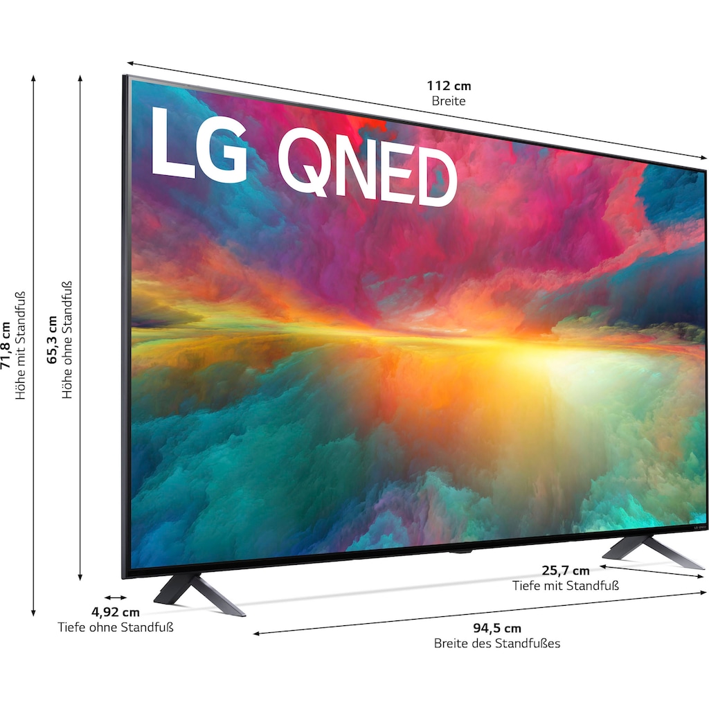 LG QNED-Fernseher »50QNED756RA.AEUD«, 127 cm/50 Zoll, 4K Ultra HD, Smart-TV, QNED,α5 Gen6 4K AI-Prozessor,HDR10,HDMI 2.0,Single Triple Tuner