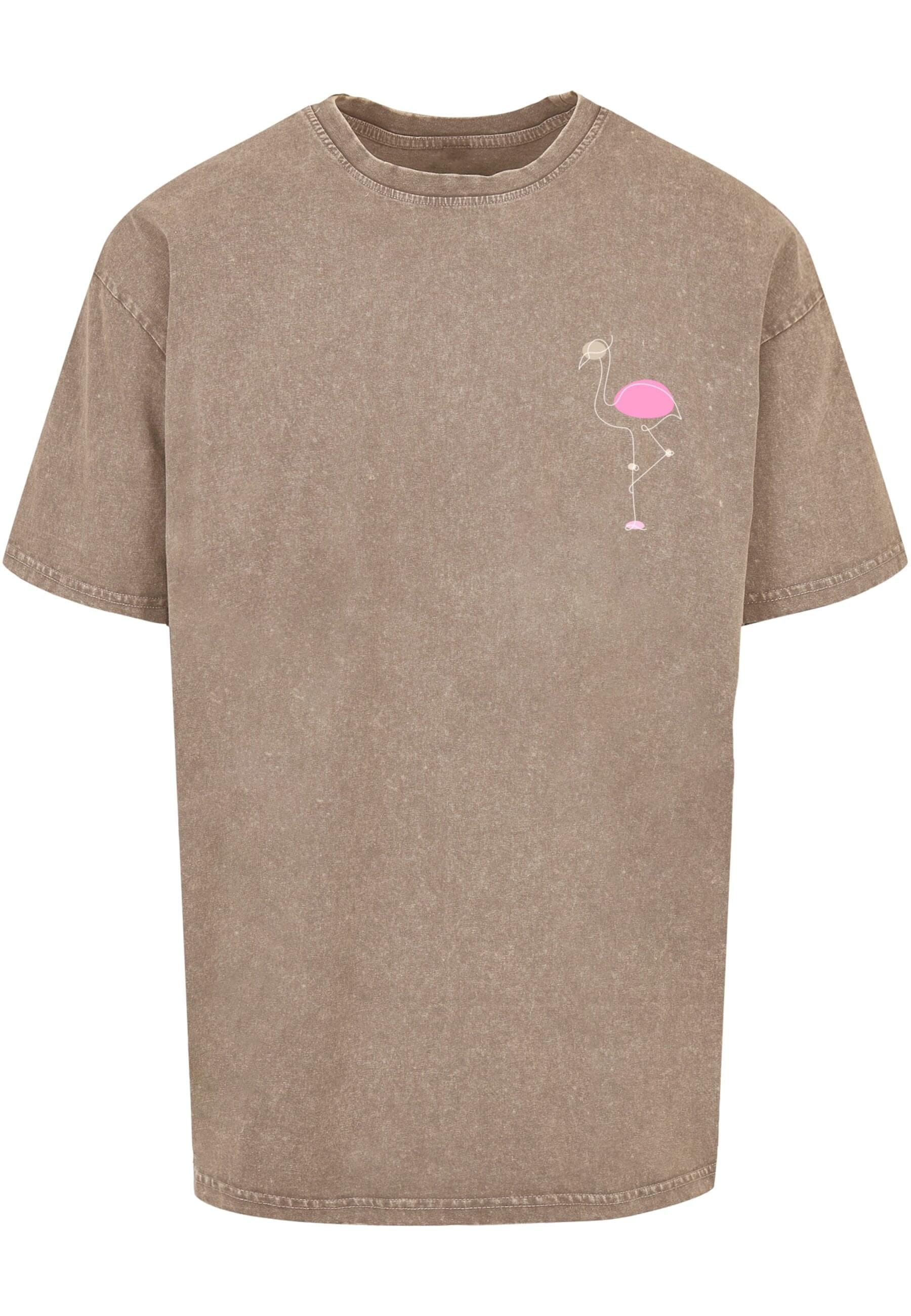 Merchcode T-Shirt "Merchcode Herren Flamingo Acid Washed Heavy Oversized Te günstig online kaufen
