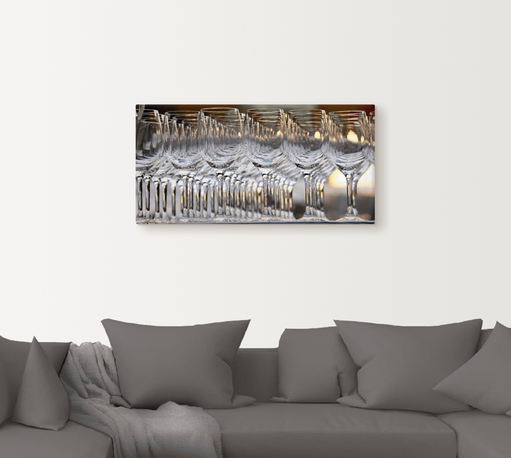 Artland Leinwandbild "Weingläser" Geschirr & Besteck 1 Stk. tlg. auf Keilra günstig online kaufen