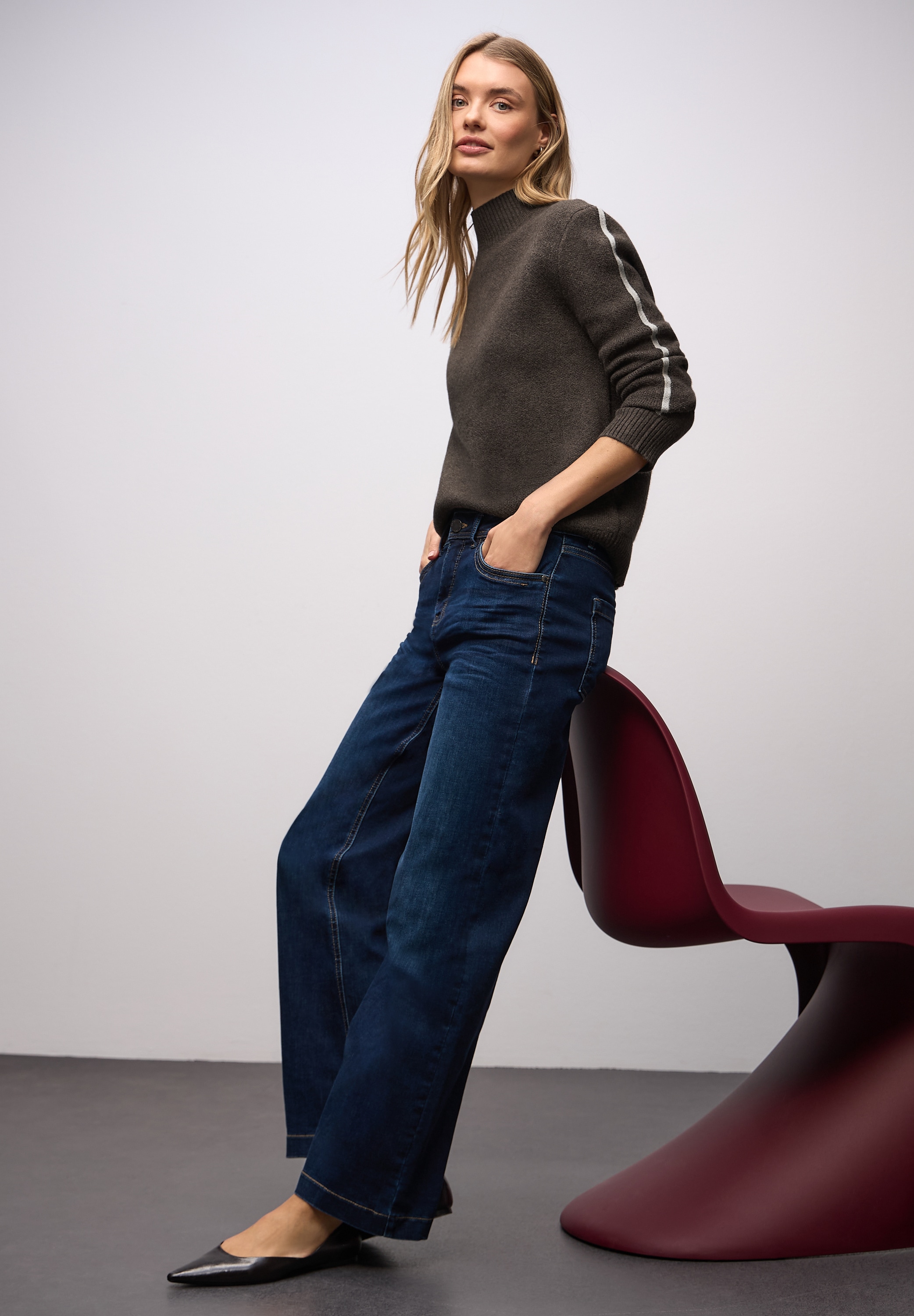 STREET ONE Strickpullover Grobstrick