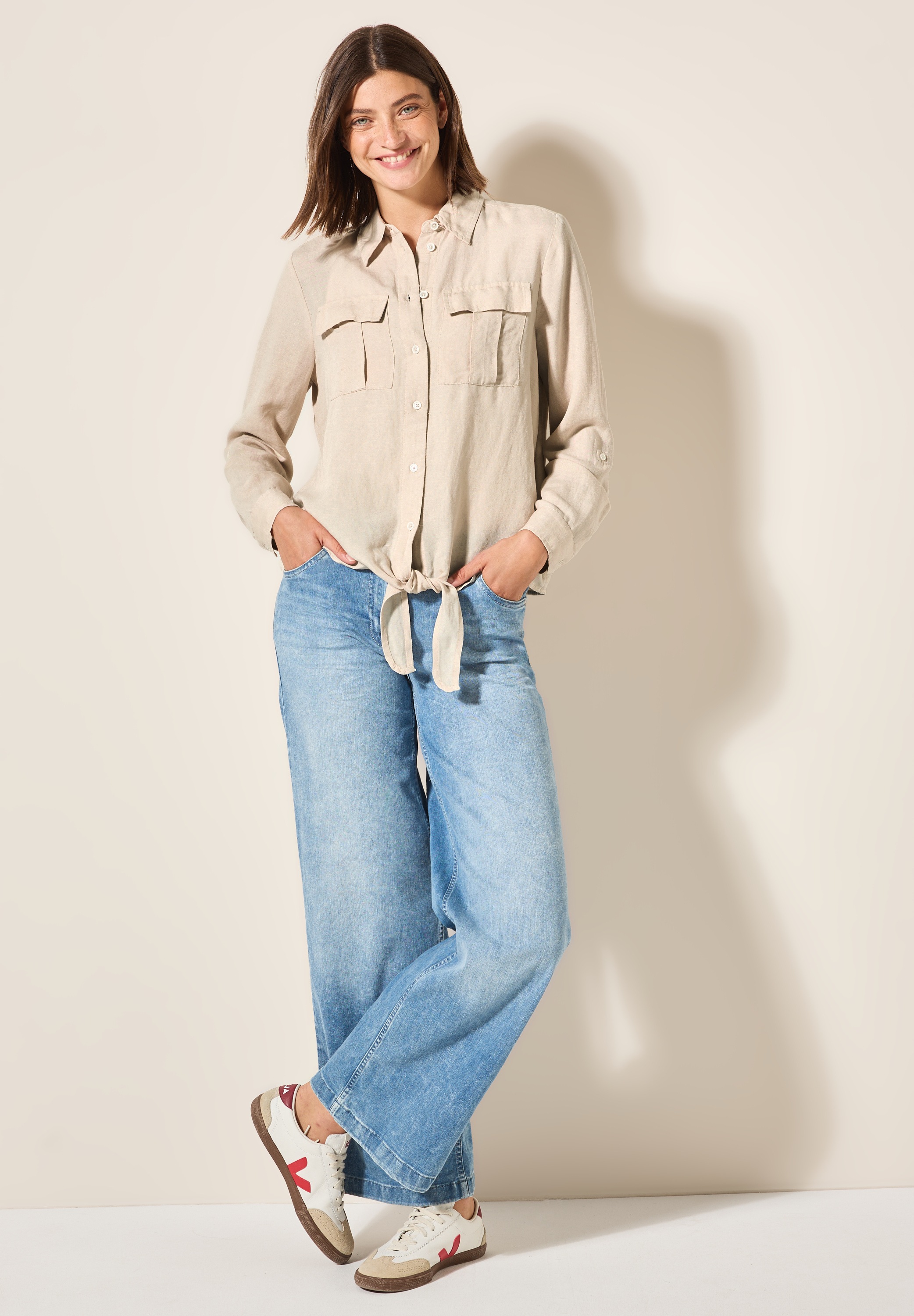 Thumbnail - Cecil Langarmbluse mit Turn-Up Funktion