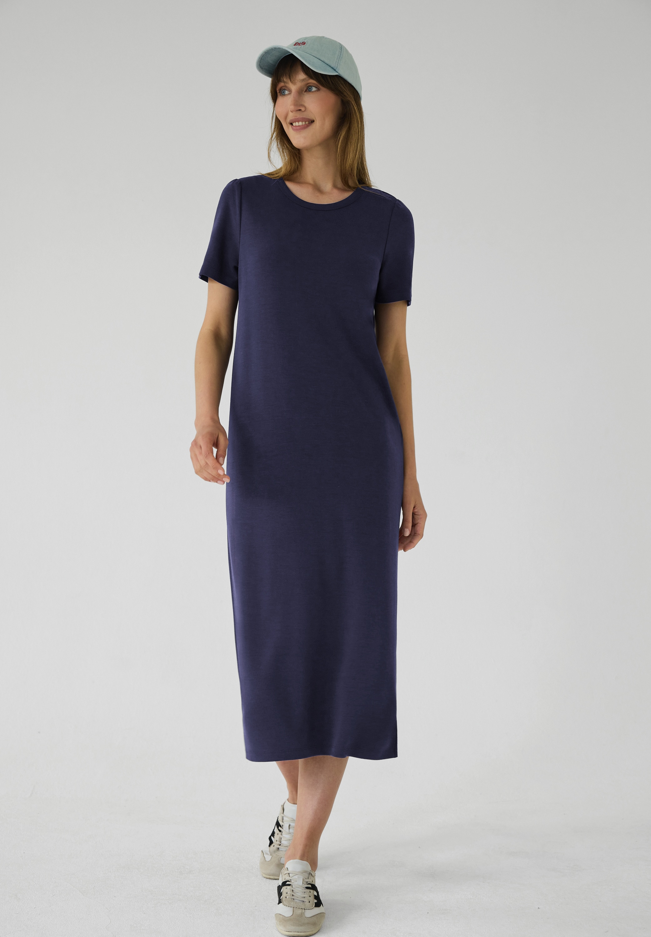STREET ONE STUDIO Midikleid Ohne Taschen in Unifarbe