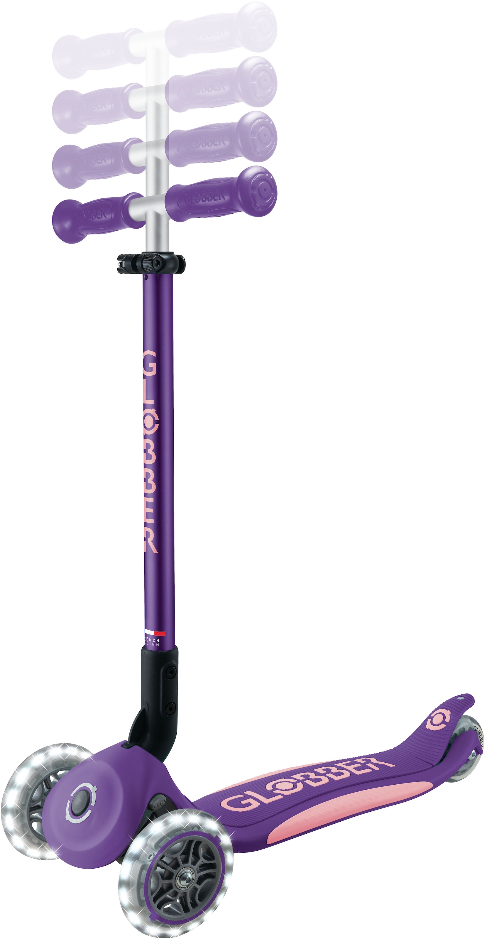 Globber Tretroller »GLOBBER ELITE LIGHTS, mit Leuchtrollen«