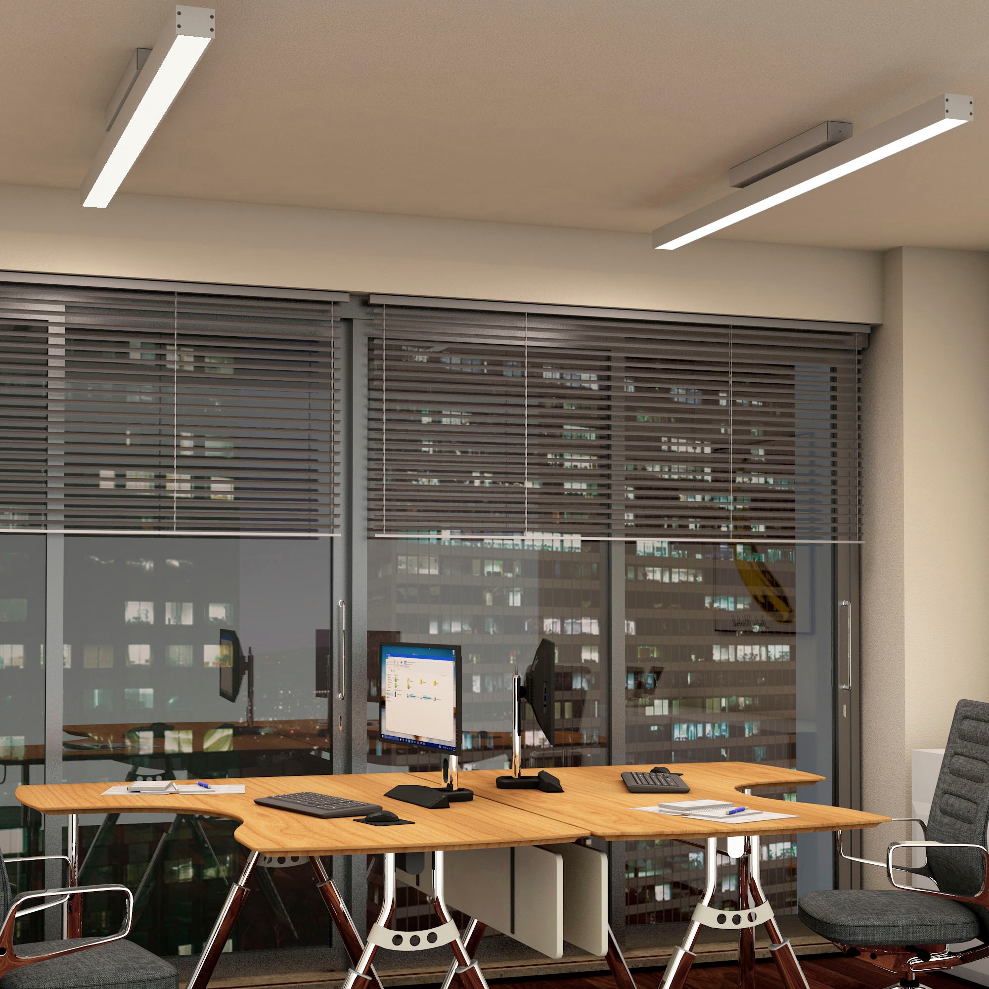 EVOTEC LED Deckenleuchte »OFFICE ONE«, 1 flammig, Leuchtmittel LED-Board | LED fest integriert, LED Deckenlampe, Made in Germany