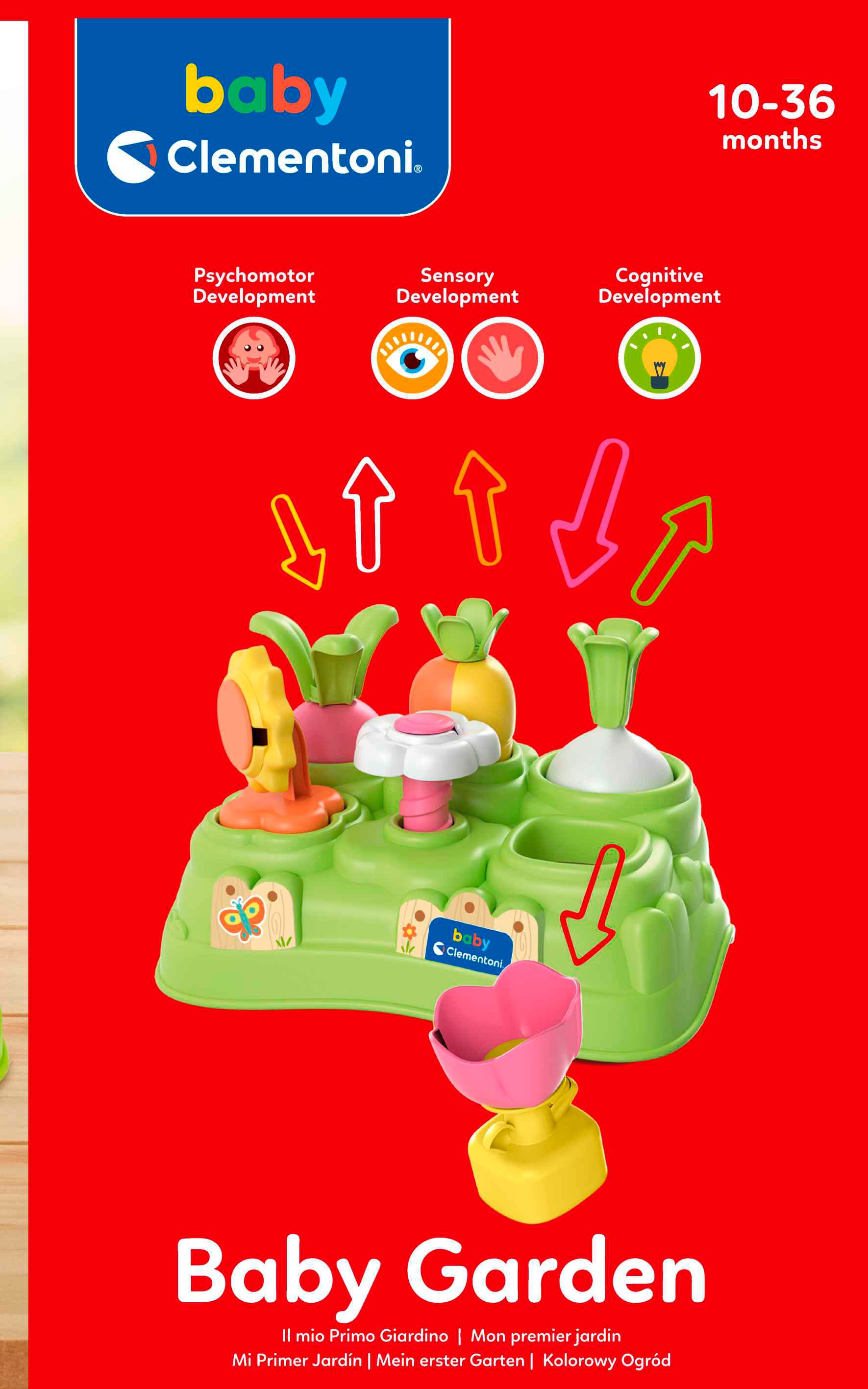 Clementoni® Steckspielzeug »Baby Clementoni, Mein erster Garten« Made in Europe