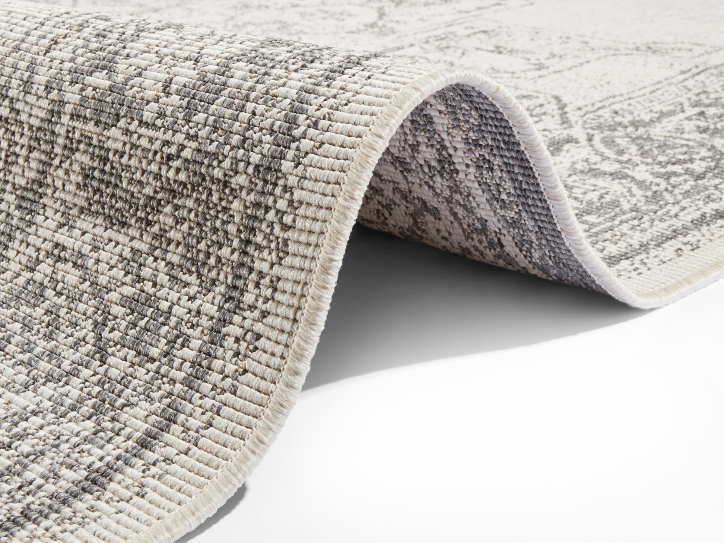 NORTHRUGS Teppich »Borbon Wendeteppich«, rechteckig, 5 mm Höhe, In-& Outdoor, Wetterfest, Balkon, Garten, Wohnzimmer, Wasserfest