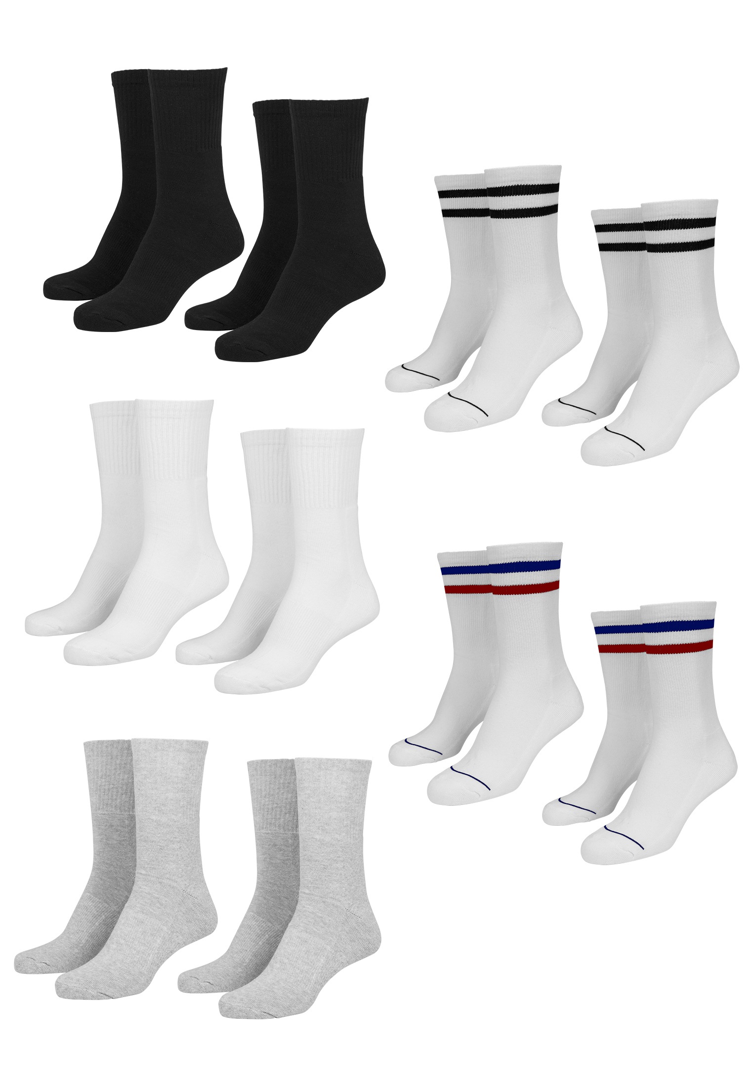 Strümpfe »Urban Classics Accessoires Sporty Socks 10-Pack«, (1 Paar)