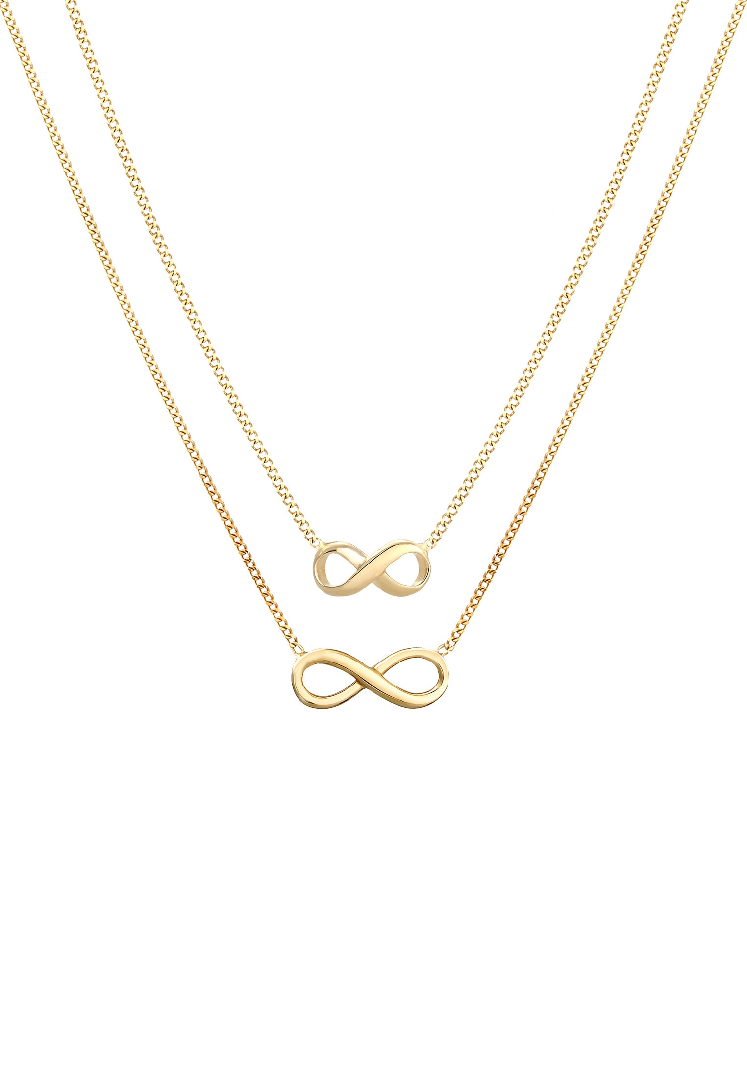 Elli Schmuckset »Infinity Unendlichkeit Symbol 2er Set 925 Silber«