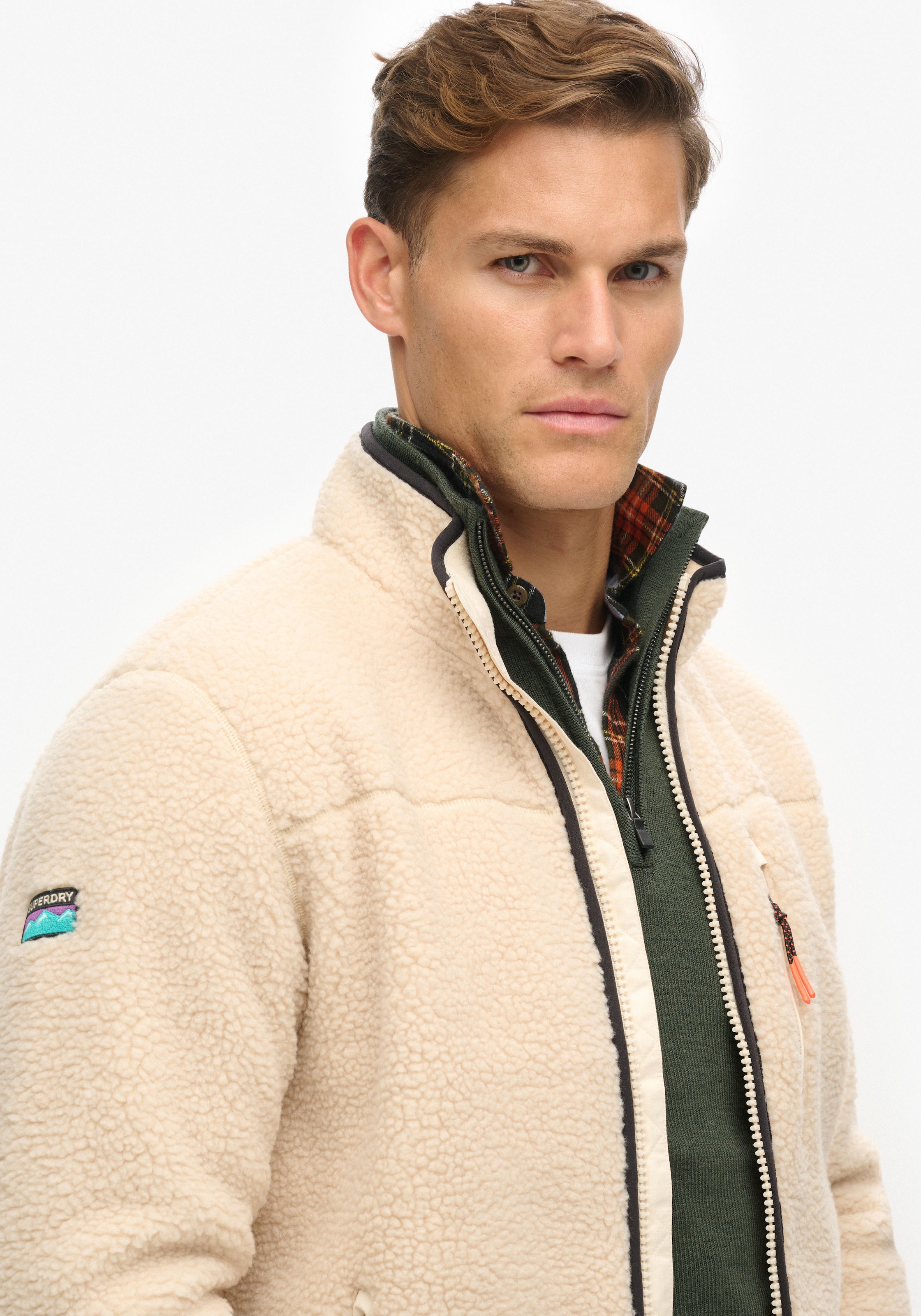 Superdry Fleecejacke »OUTDOOR FULL ZIP FLEECE«, ohne Kapuze