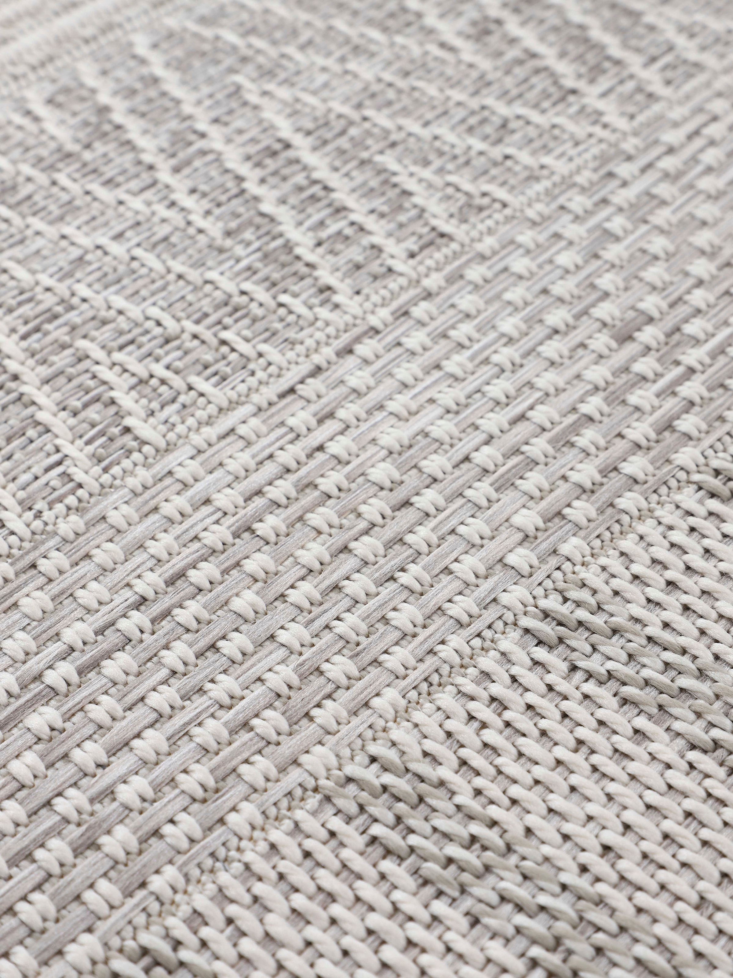 carpetfine Läufer »Boho 100«, rechteckig, 4 mm Höhe, robustes Flachgewebe, Sisal Optik, UV-beständig, Außenbereich