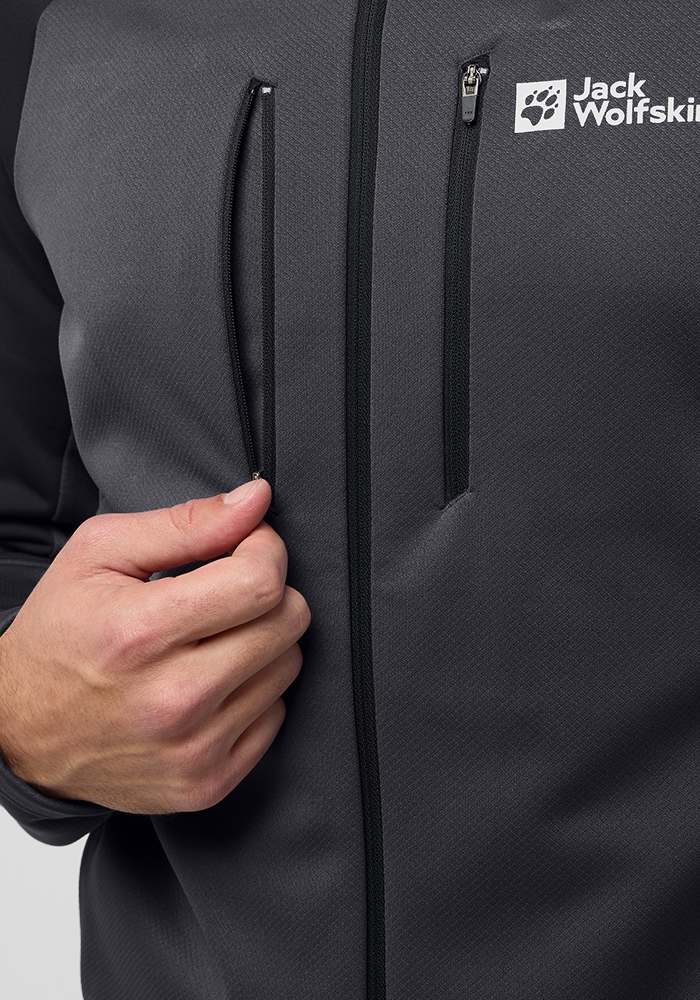 Jack Wolfskin Fleecejacke »ALPGRAT XT JKT M«, mit Kapuze