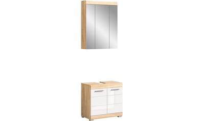 Badmöbel-Set »Siena«, (Set, 2 St.), Badmöbel, Spiegelschrank, Waschbeckenunterschrank