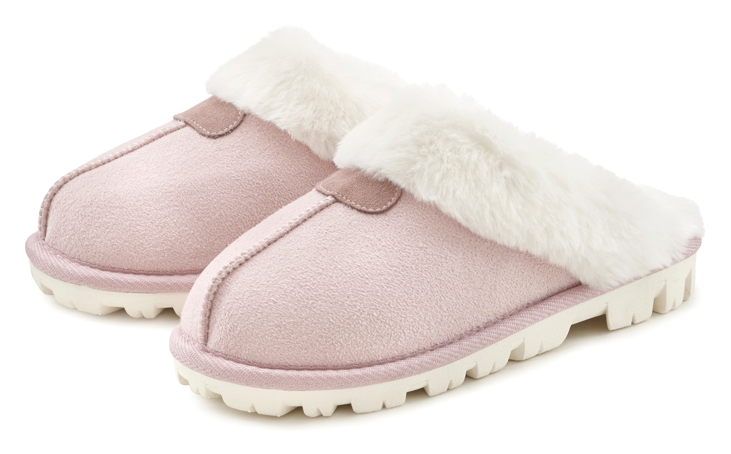 Vivance Hausschuh "Plüsch Hausschuhe, Pantolette, Pantoffeln, Clogs, Schlap günstig online kaufen