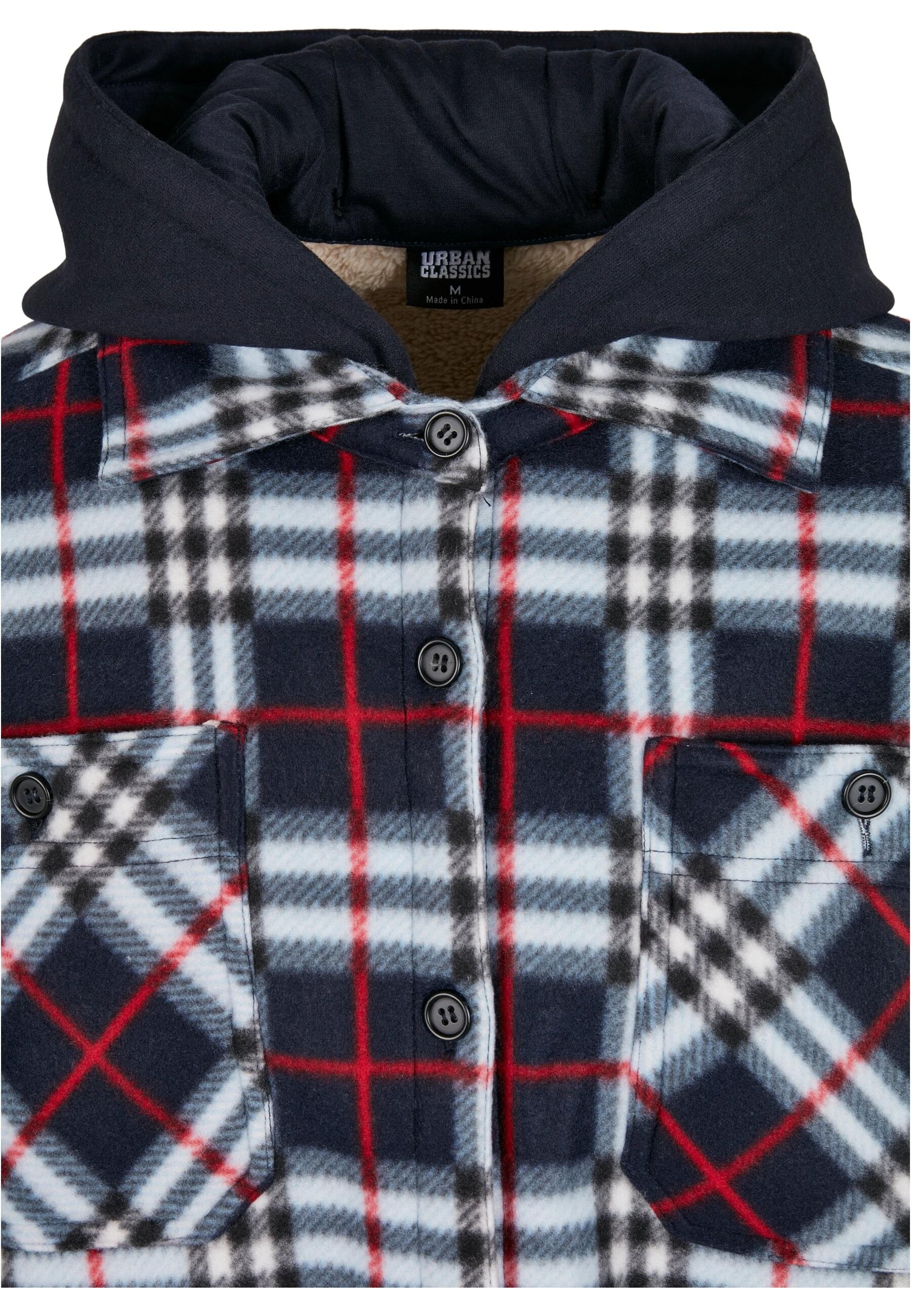 Thumbnail - URBAN CLASSICS Allwetterjacke "Urban Classics Herren Hooded Polar Fleece Overshirt" 1 Stk. tlg. mit Kapuze