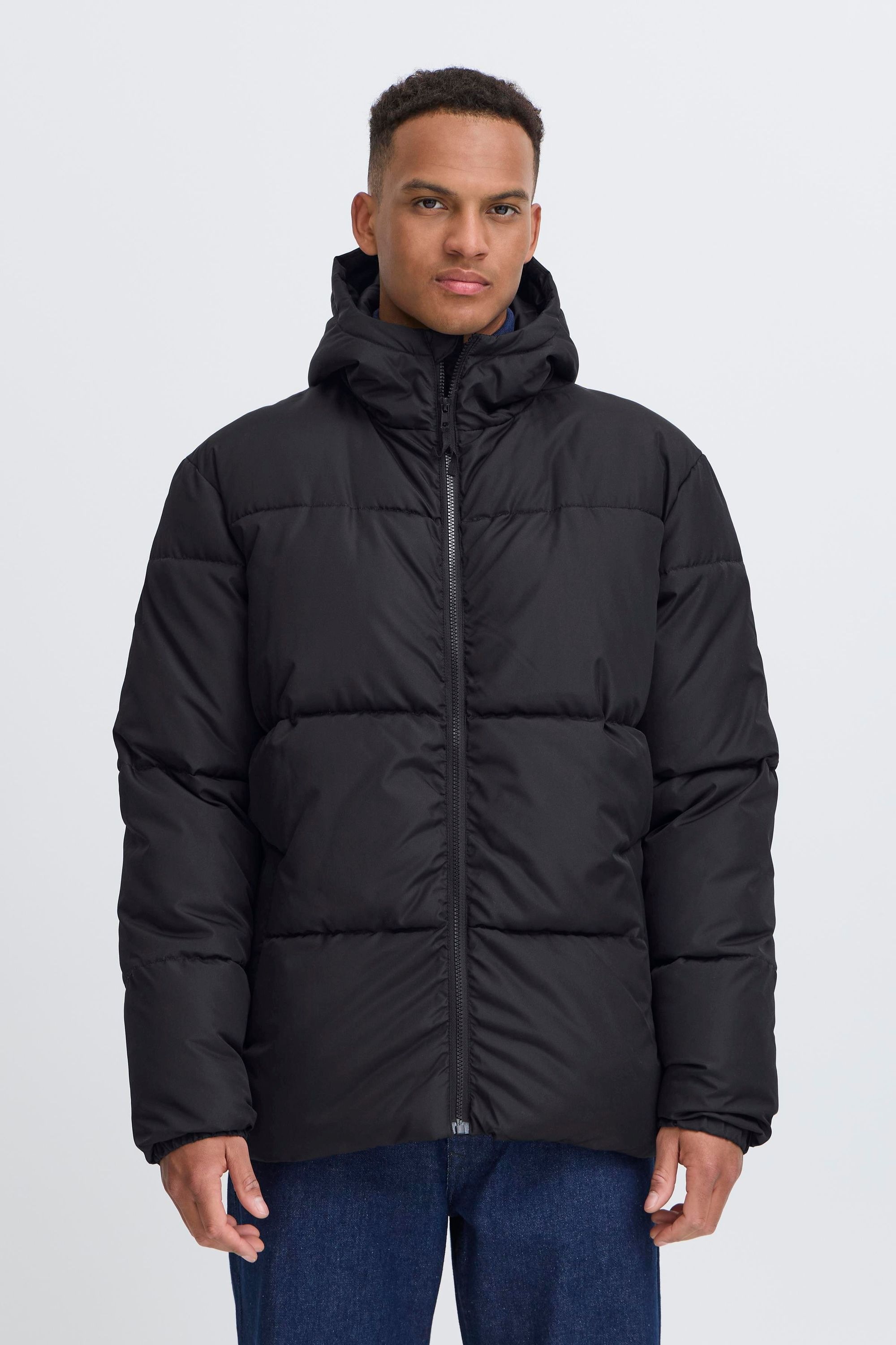 Steppjacke BLEND "BHElwin", Herren, Gr. XL, schwarz, Steppware, 100% Polyester, unifarben, Basic, normal normal, ohne Ausschnitt, angesetztes Bündchen, Jacken Steppjacke, Klassische Steppjacke mit Taschen 2
