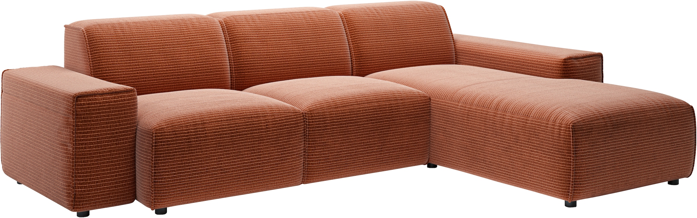 andas Ecksofa »Glimminge L-Form auch in Breitcord, Feincord + Easy care-Bezug,«, Breite 264, Zierkissen
