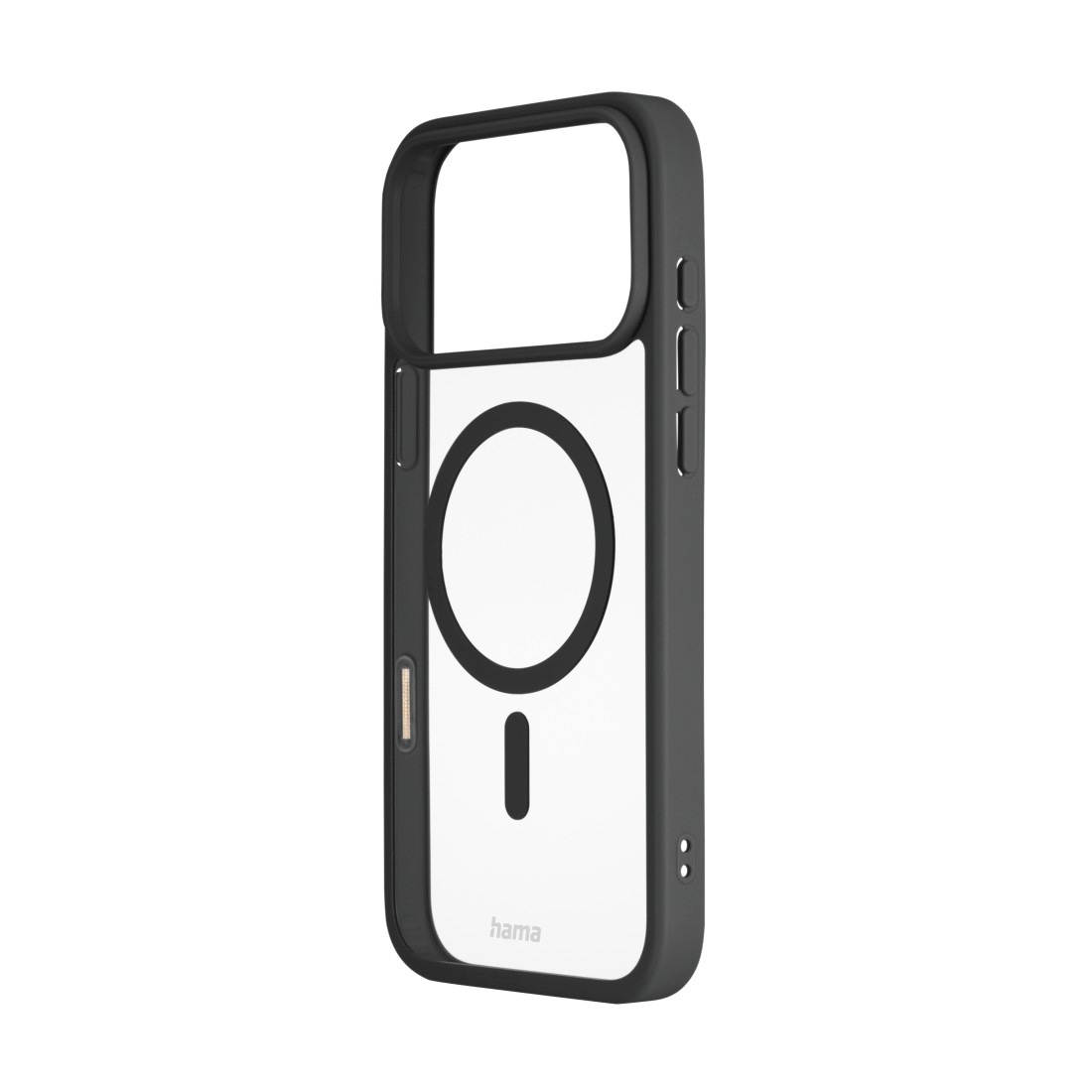 Hama Smartphone-Hülle »Handyhülle für Apple iPhone 17 Pro Max, magnetisch, Apple MagSafe, Qi2« Apple iPhone 17 Pro Max Wireless Charging, passgenaue Anti-Rutsch-Oberfläche, transparent
